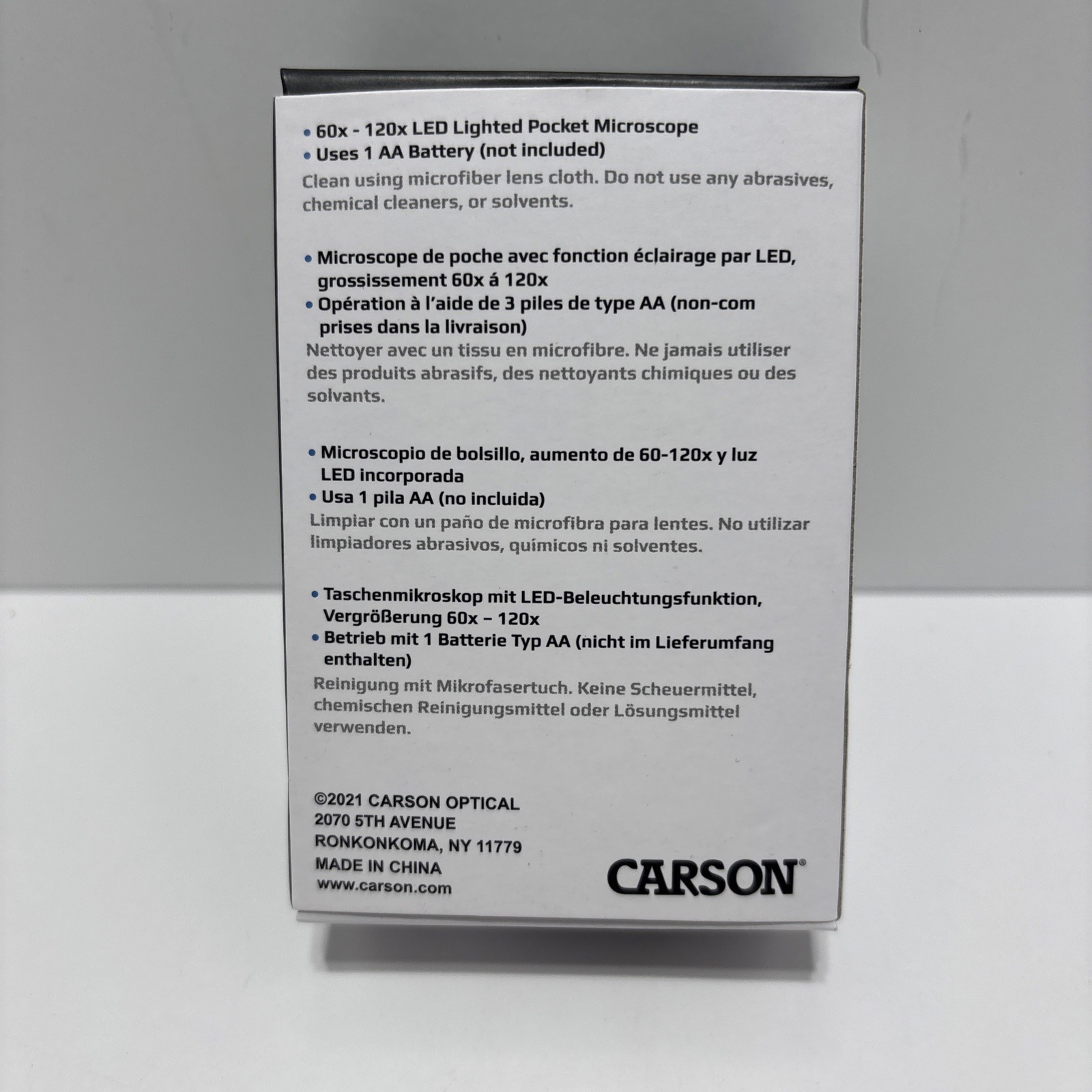 Carson MM-300 MicroBrite Plus LED Pocket Microscope