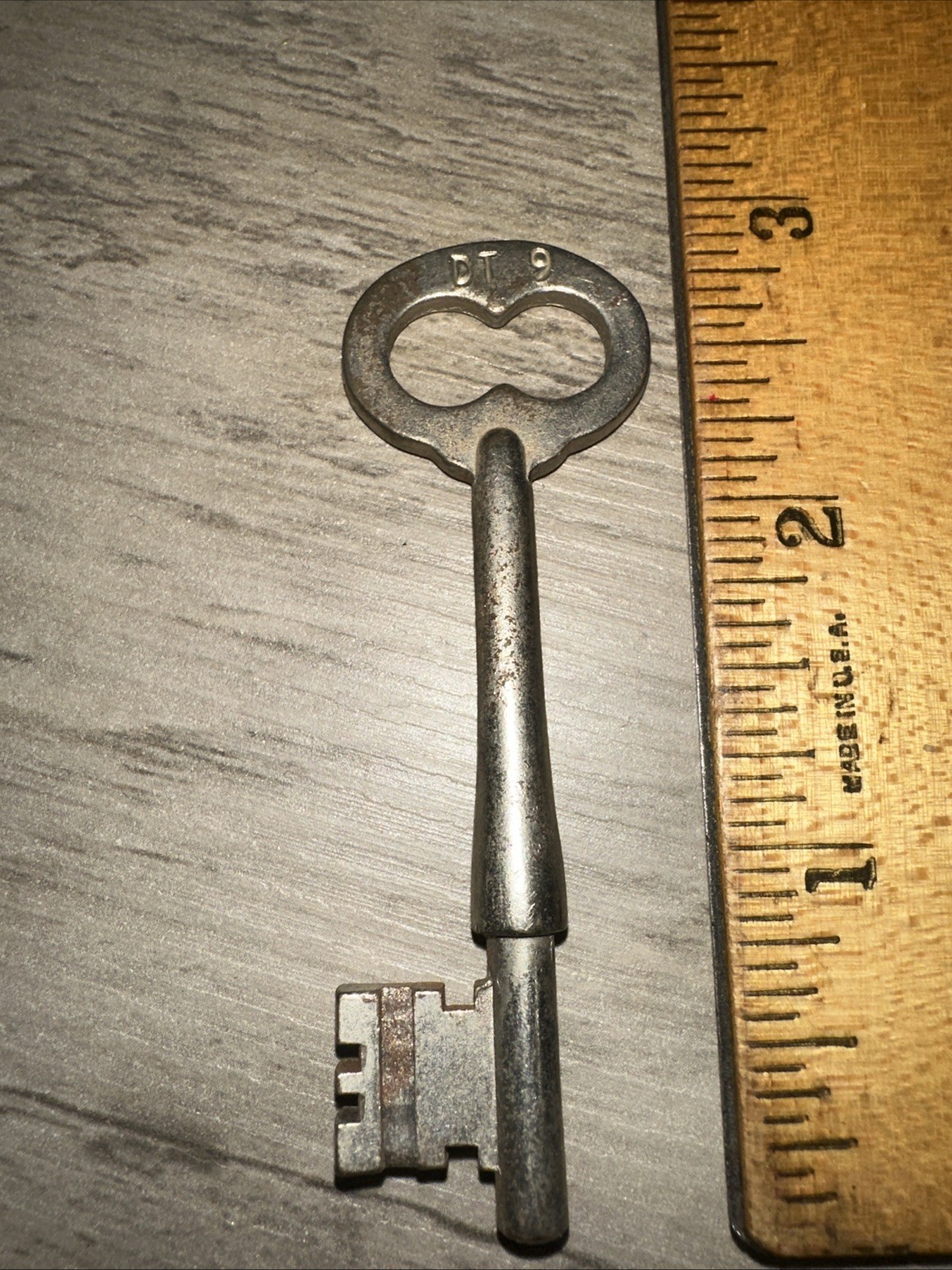 Antique Corbin Skeleton Key #DT9 Solid Barrel Key
