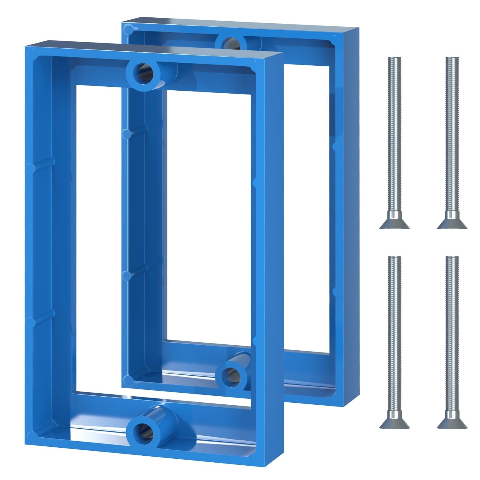 XIUTE 2 Pack Blue ABS Material Electrical Box Extender 1 Gang,Junction Box Ex...