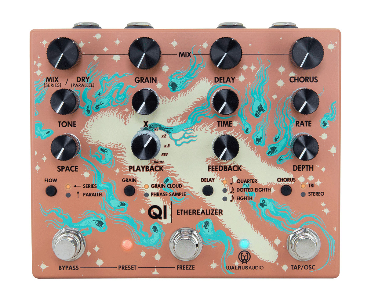 Walrus Audio Qi Etherealizer Multi Effect Pedal - Terracotta