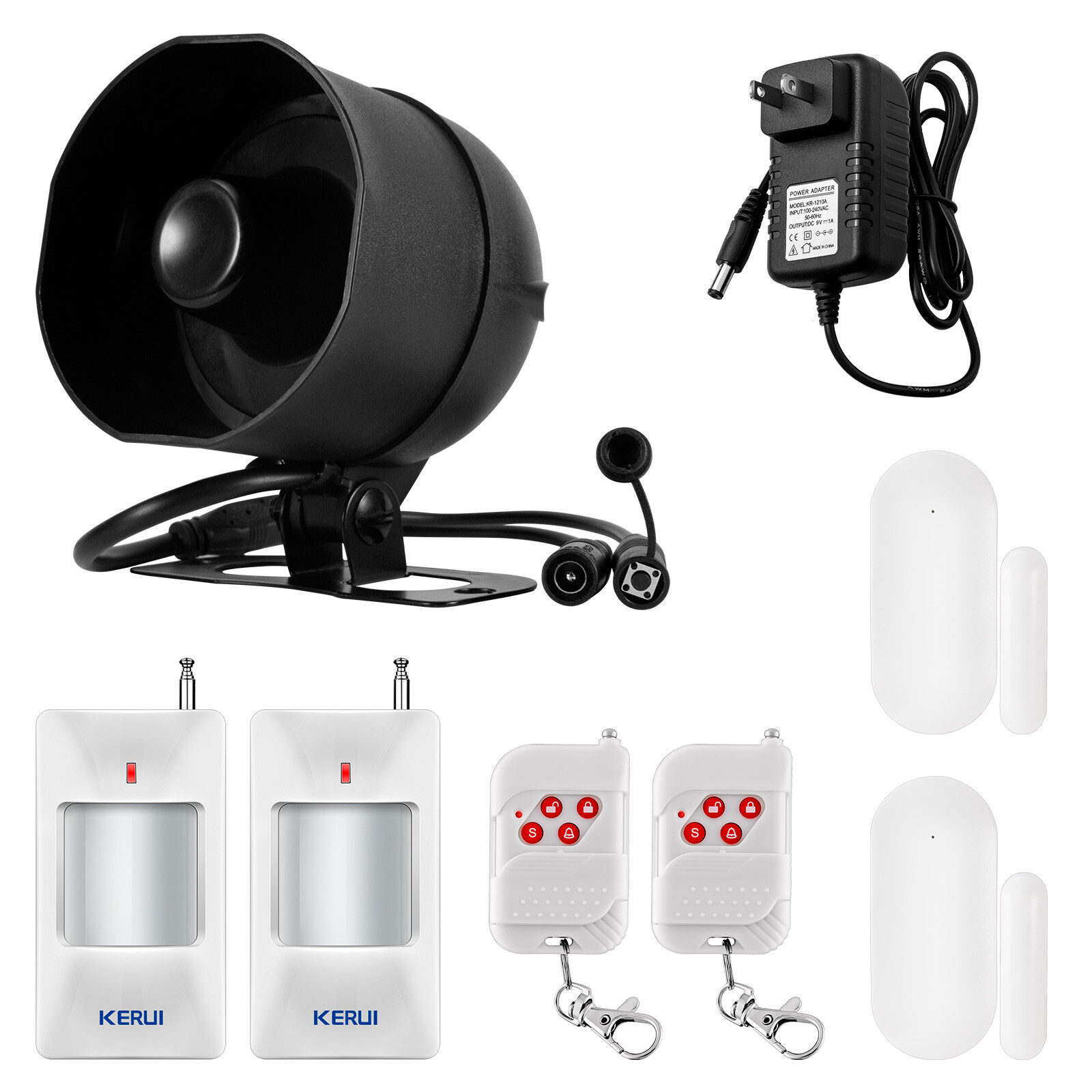 KERUI WiFi Home Alarm System Wireless Security Kit for House/Garage APP Control