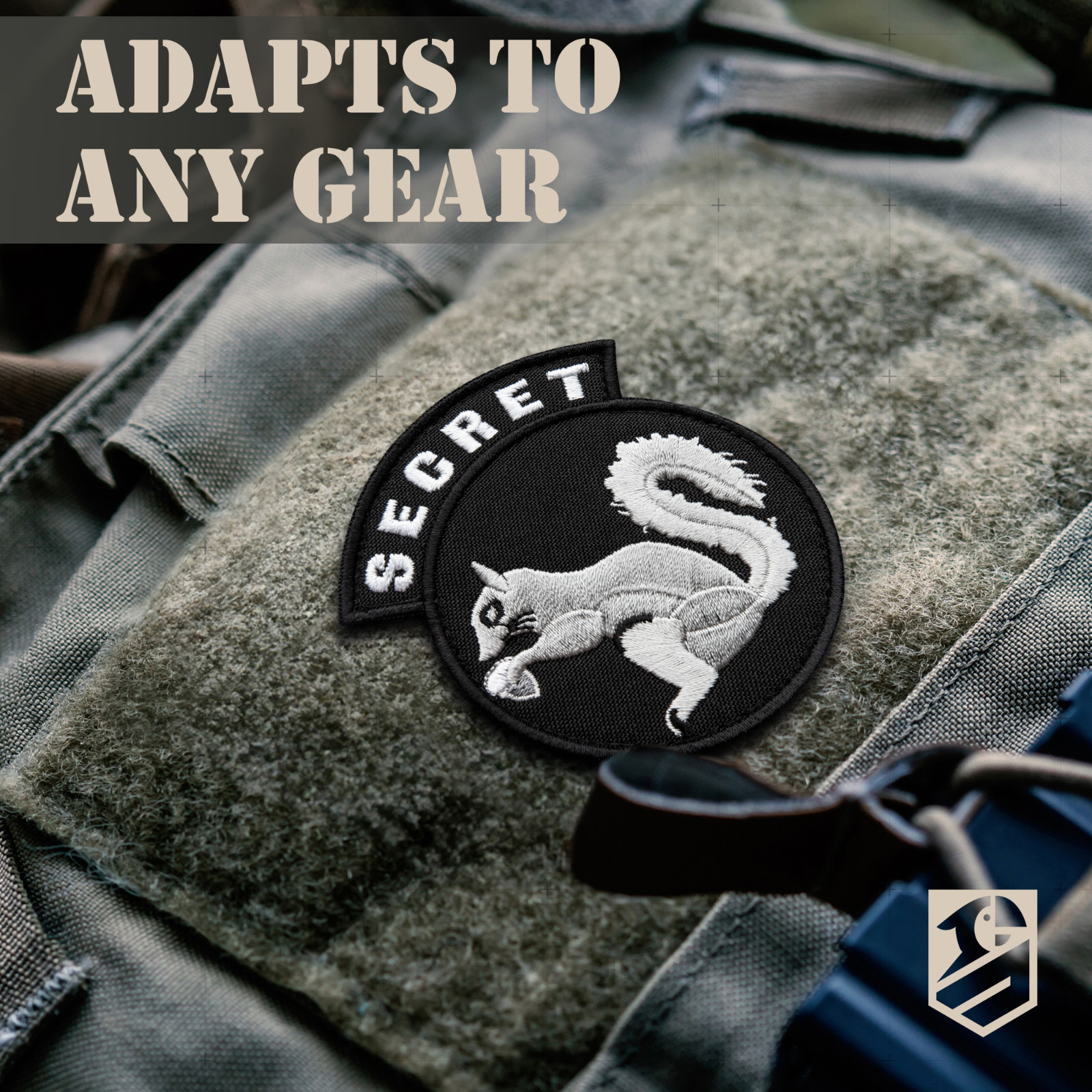 2Pcs Secret Squirrel Patch Set – Embroidered Tactical Military Patches