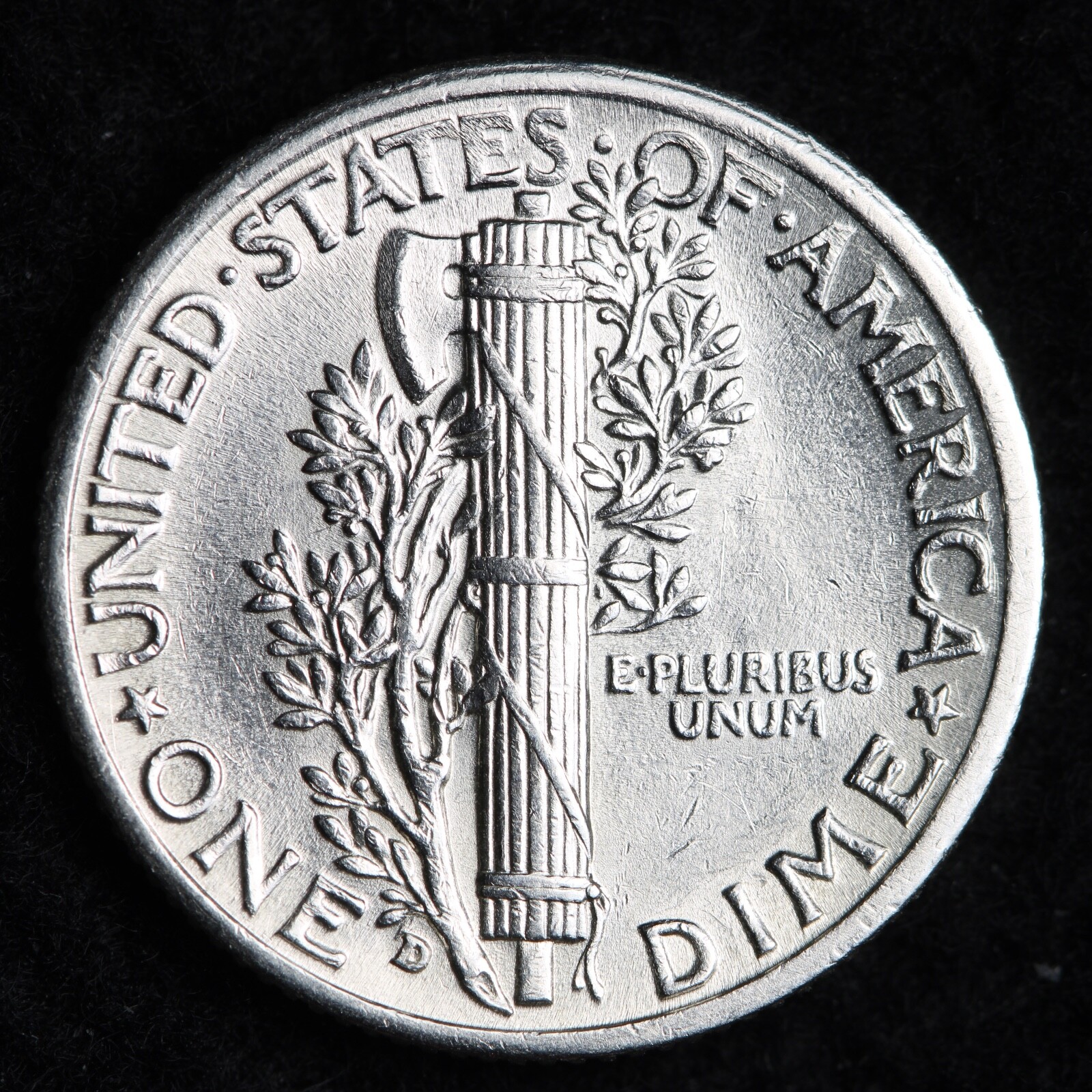 1936-D Mercury Silver Dime AU FREE SHIPPING