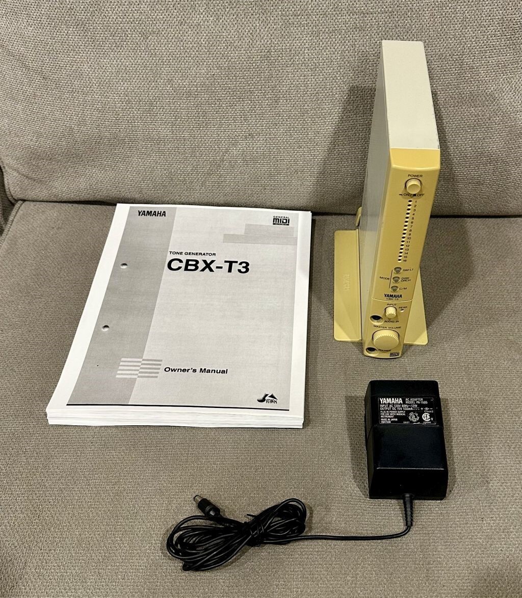 Yamaha CBX-T3 MIDI Tone Generator w/ Original Power Supply & Manual