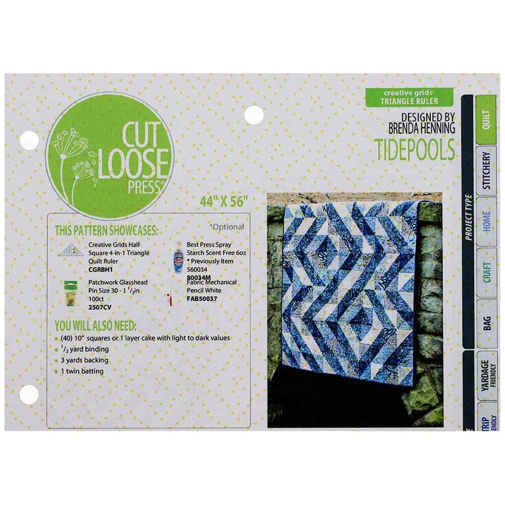 Cut Loose Press, Tidepools Quilt Pattern