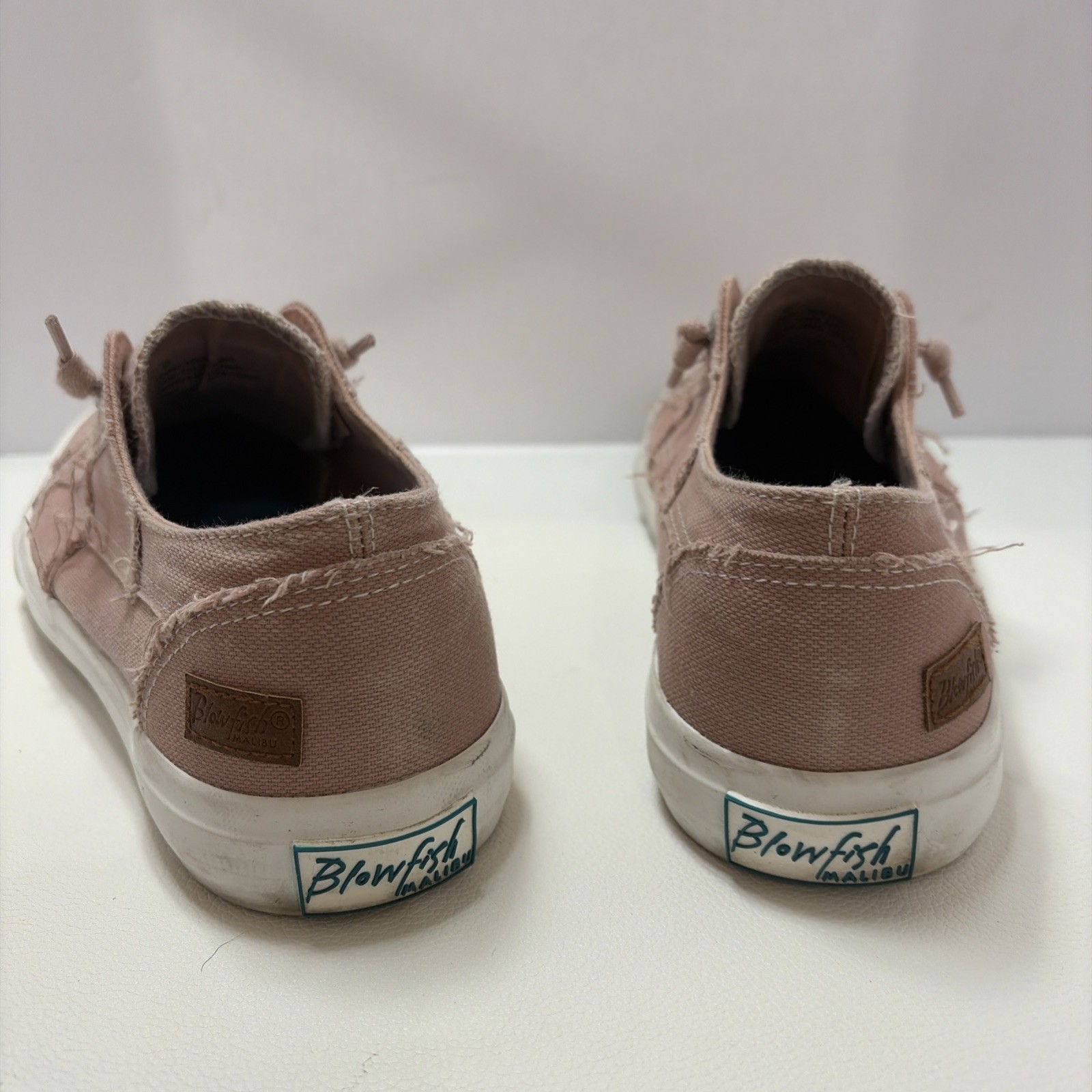 Blowfish Maxie Women's Shoes Size 9 Dirty Pink Smoked Canvas W/Box