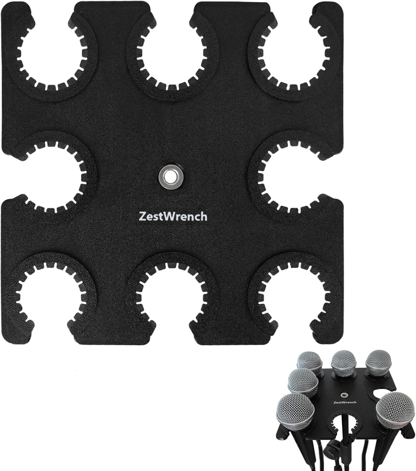 Microphone Holder Multi Mic Holder for Wired and Wireless Mics Multiple Micro...