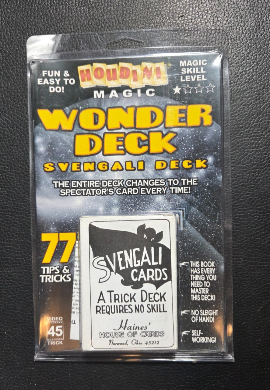 Houdini Wonder Deck Svengali Cards