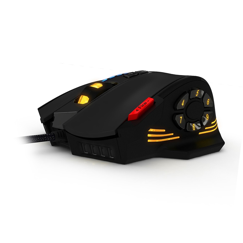 ZELOTES C-12 Wired USB Optical Gaming Mouse 12 Programmable Buttons Compute ASEW