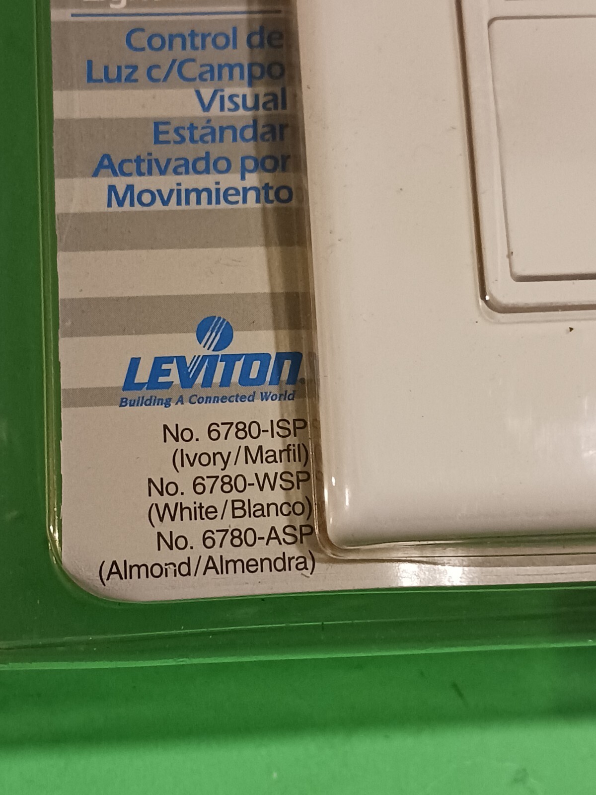Motion Activated Leviton Decora White Incandescent Light Control 6780-ISL New