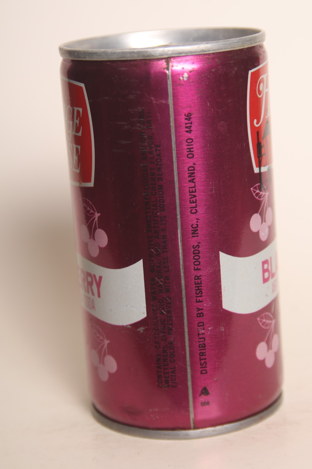 Heritage House Black Cherry soda can - 12oz