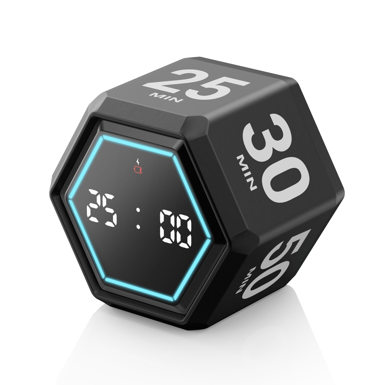 Exlliy Cube Timer, 3, 5, 10, 25, 30 and 50 Minute Presets, Productivity Timer...