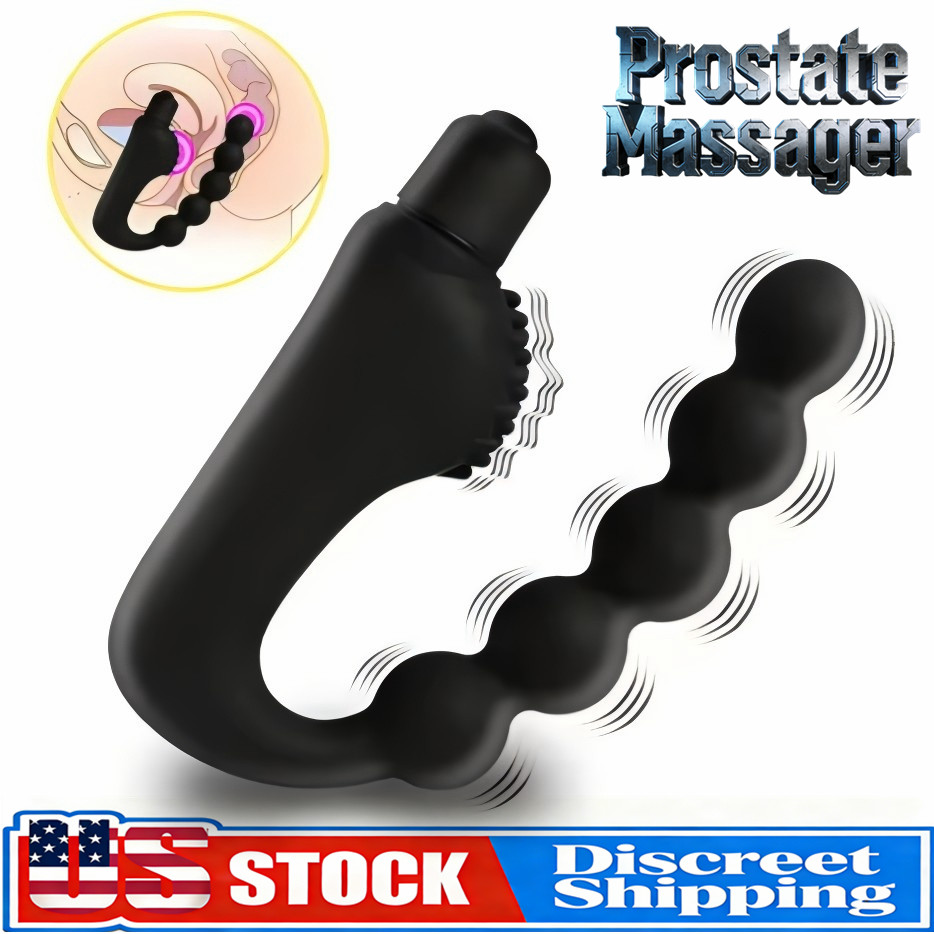 Prostate Vibrating Massager Dildo Anal-Butt Plug G-spot Sex Toy For Women Men