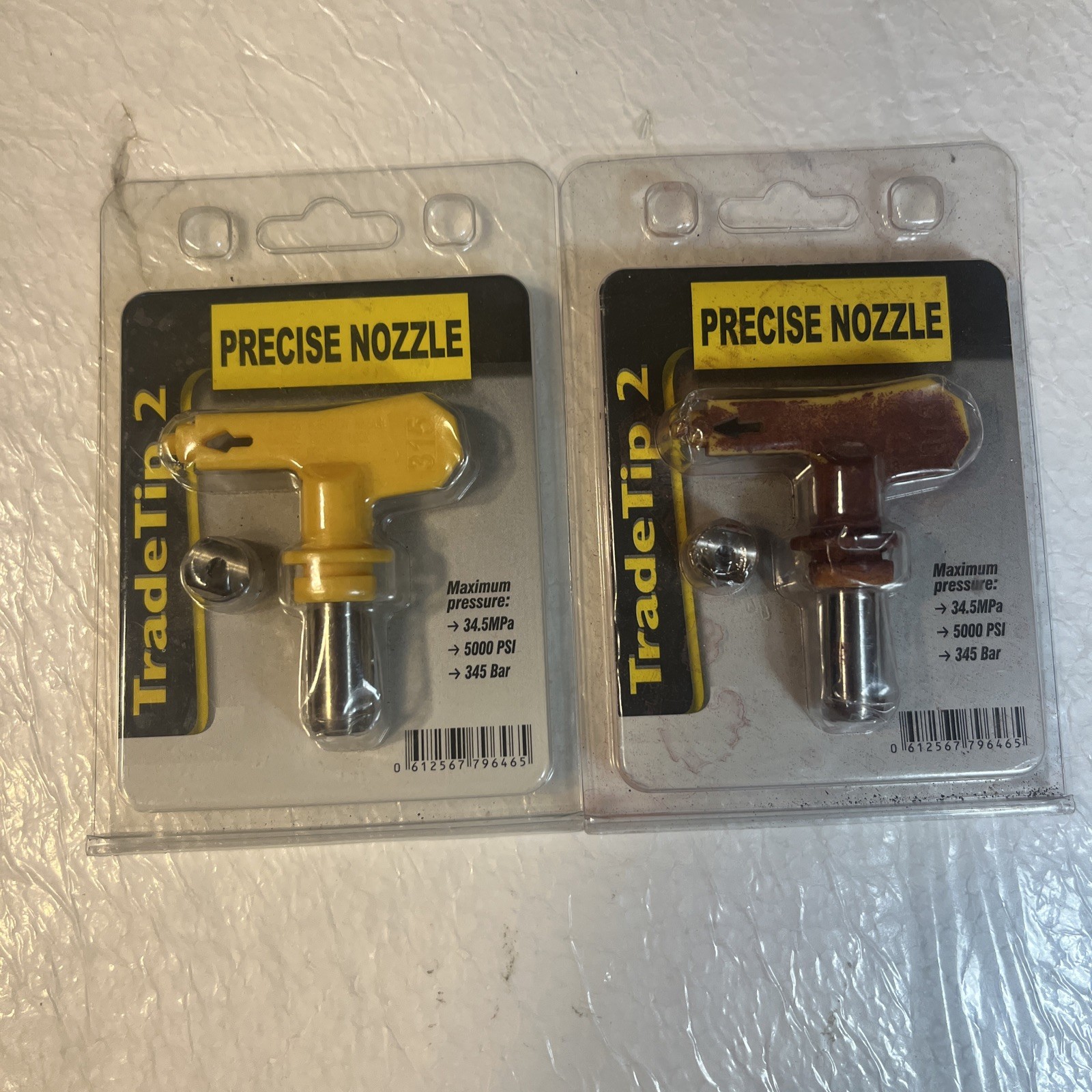 TradeTip 2 Precise Nozzle - 5000 PSI Spray Tip Nozzle Lot Of 2 One Used!