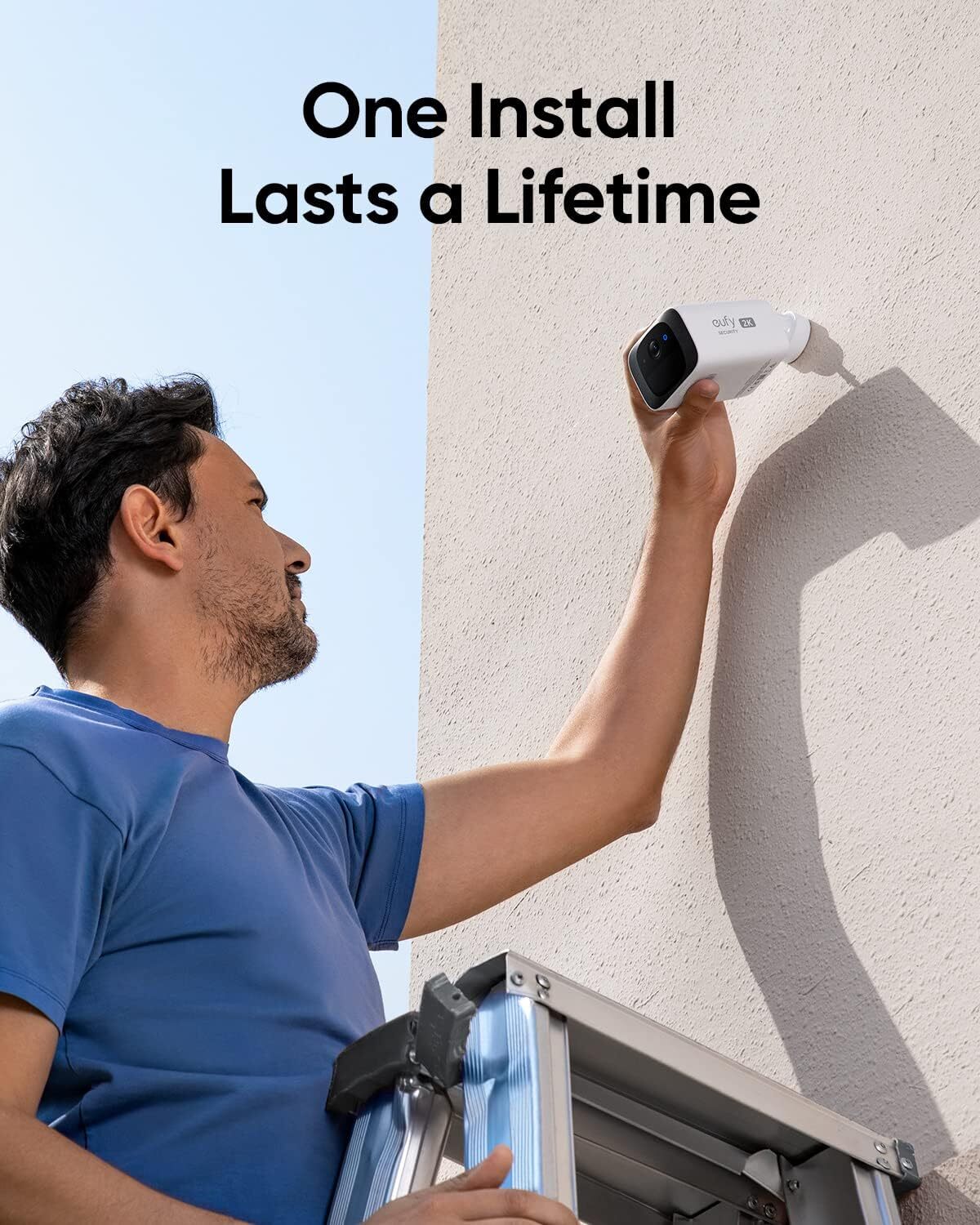 eufy SoloCam S220 Solar Security Camera 2K Wireless Outdoor Cam Human Detection