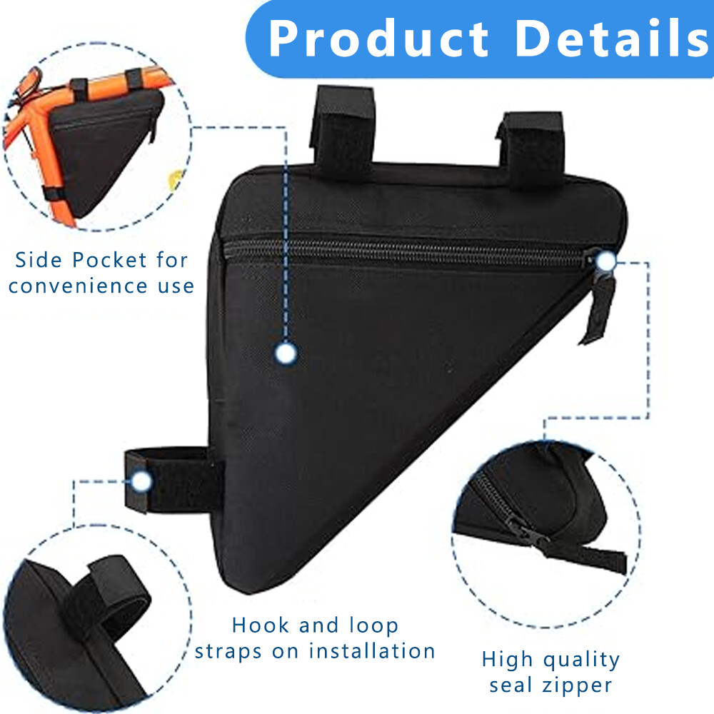 Bicycle Frame Bag Bike Waterproof Bag Triangle Top Tube Front Pouch Saddle Bag