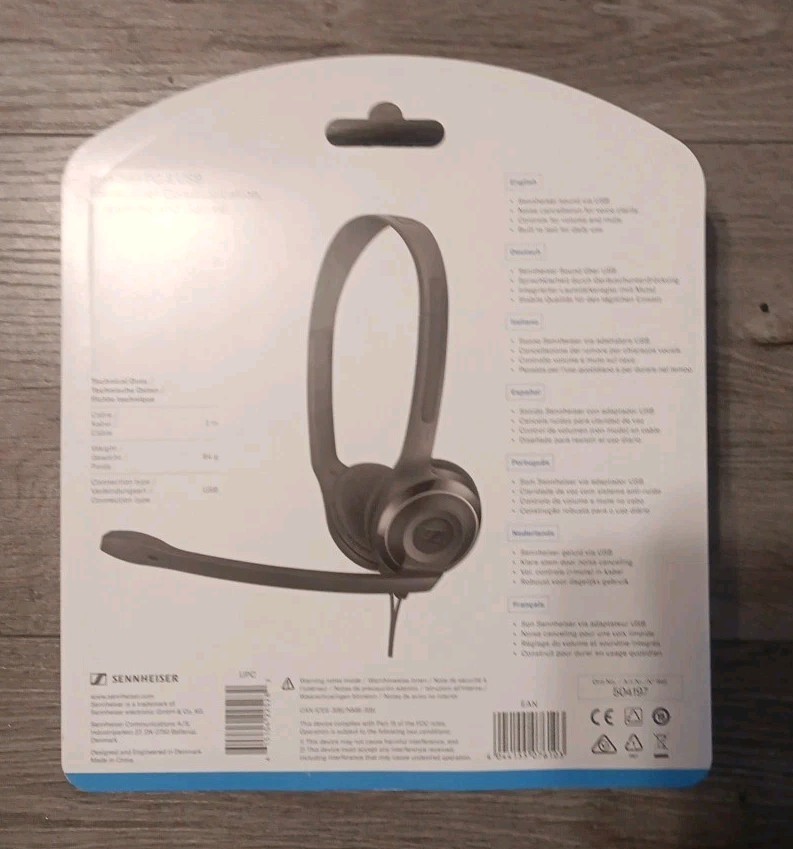 New Sennheiser Audio Headset PC 7 USB Mono for E Learning PC/MAC (108)