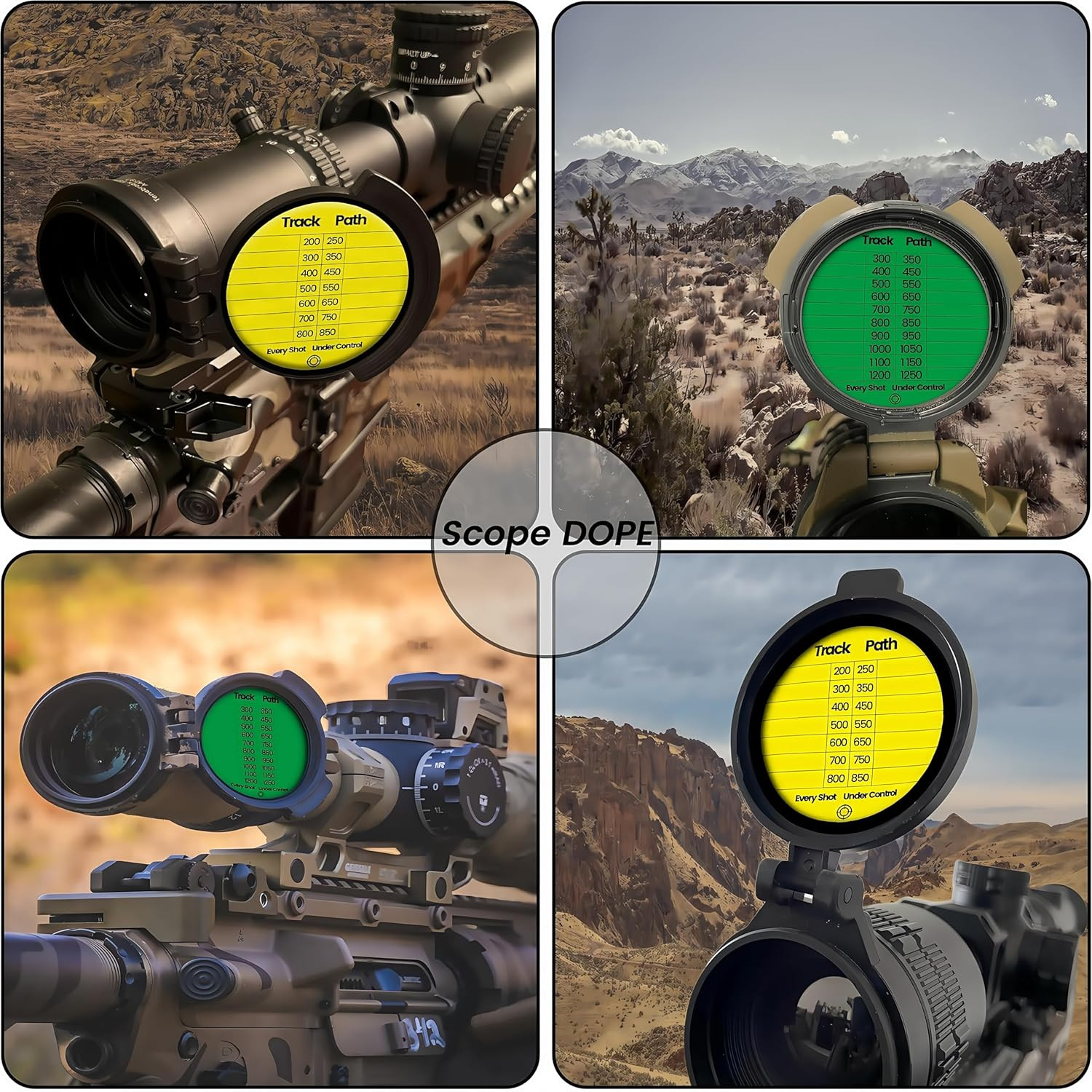Twizz Scope DOPE Sticker Pack: Removable, Writable Adhesive Labels – 12 Pack (2