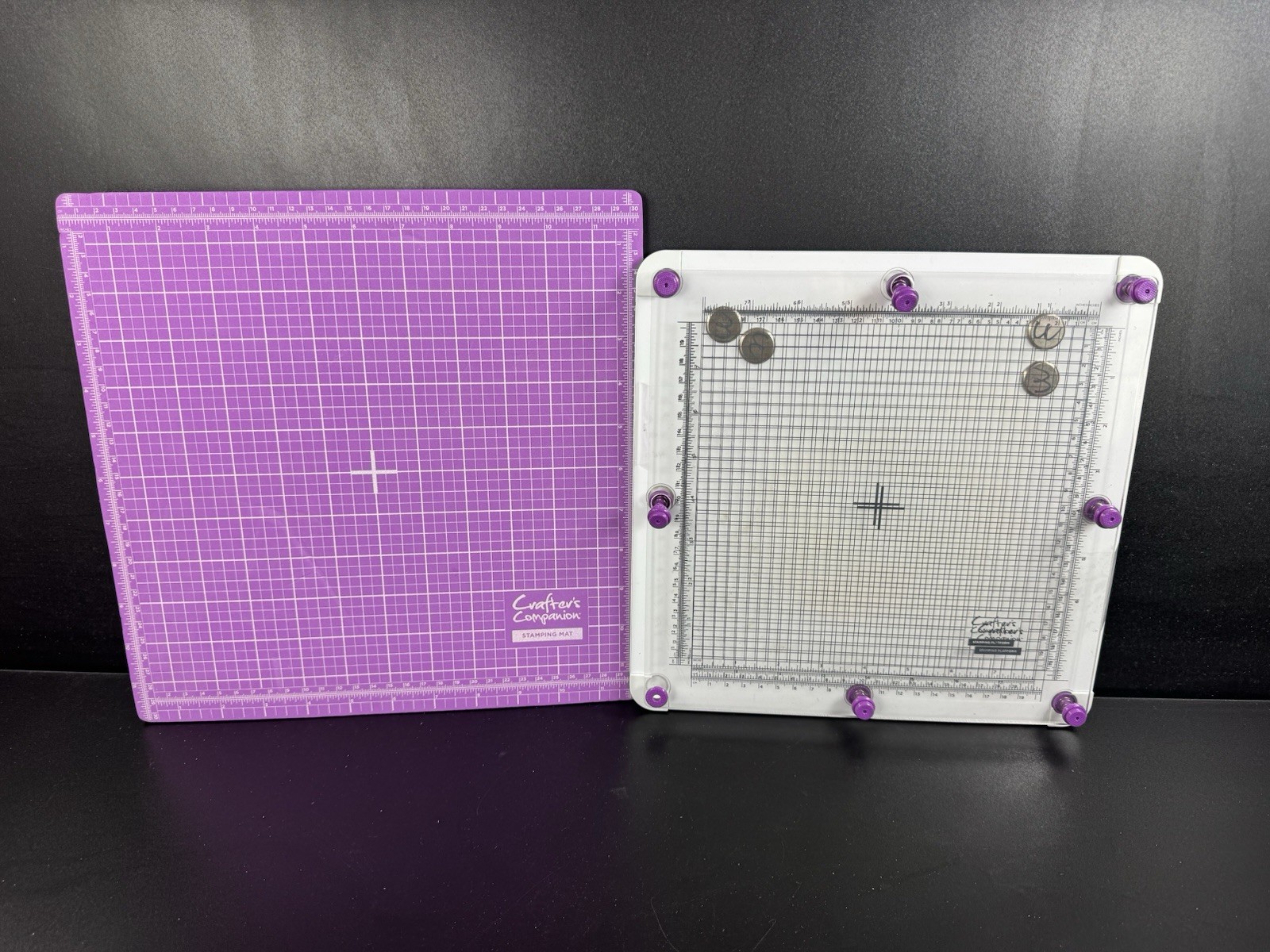 Crafter's Companion 8x8 Magnetic Stamping Platform & Professional Stamping Mat