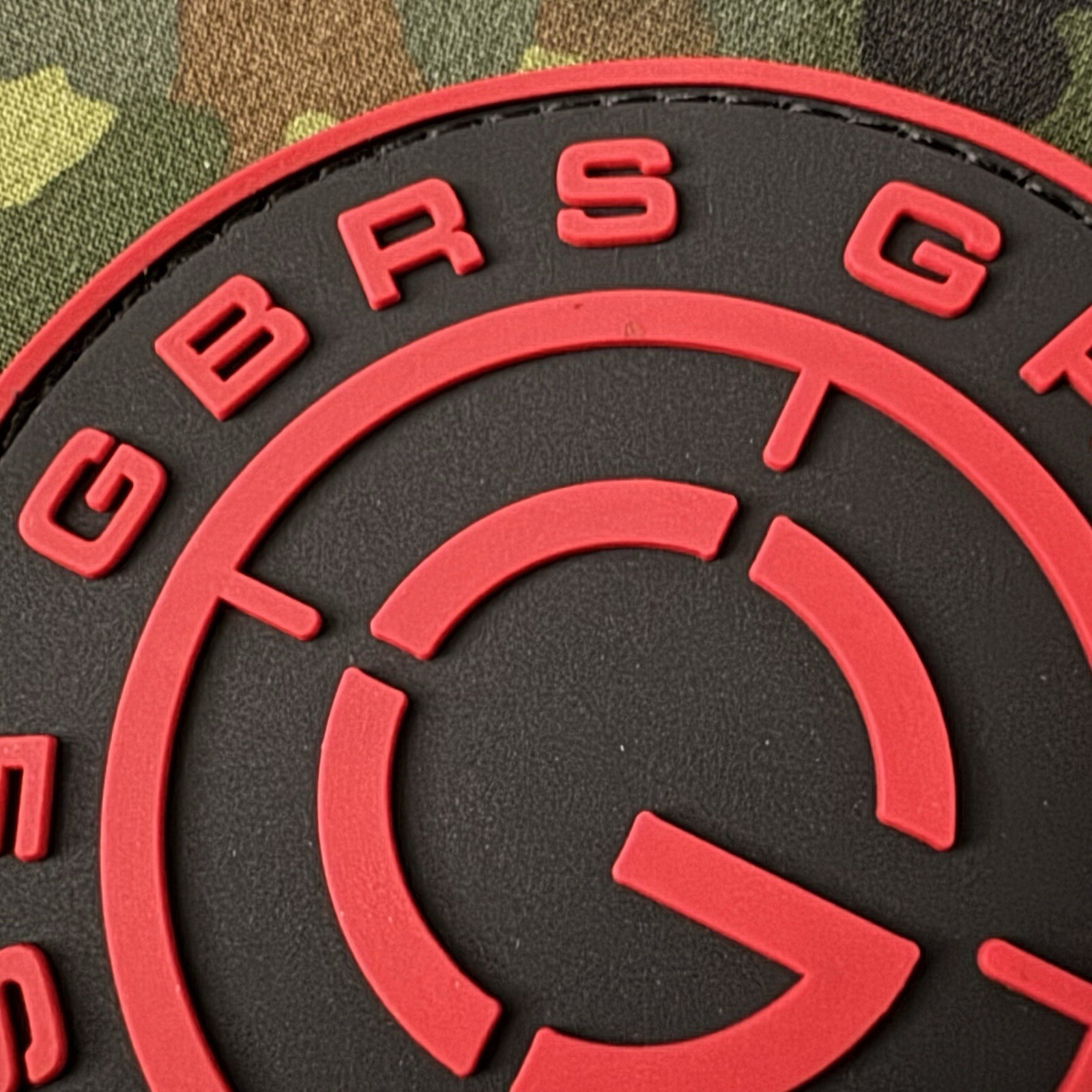 GBRS GROUP PVC Patch Hook Back Global Battlefield Research Solutions RED