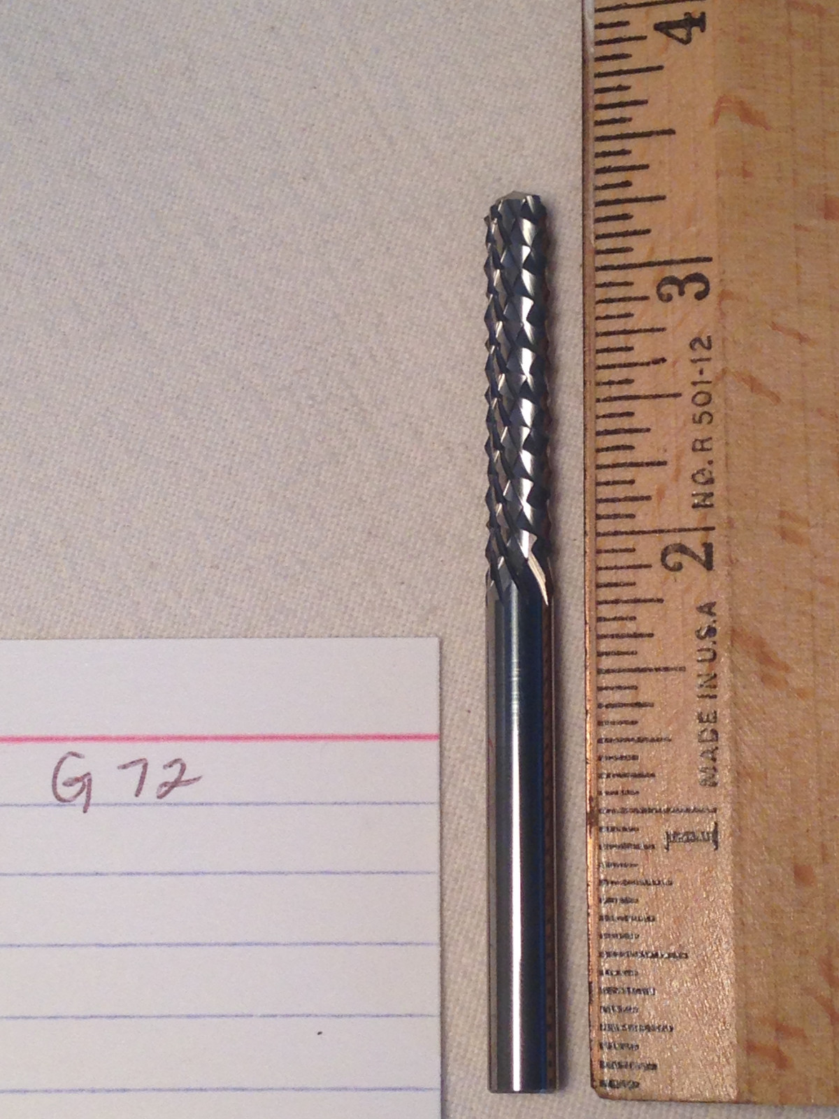1 NEW 1/4" (.250) SHANK CARBIDE BURRS. DOUBLE CUT. DRILL POINTER. USA MADE {G72}