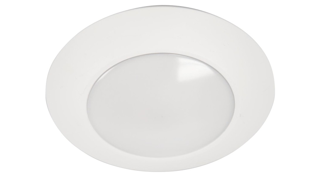 HLC Series Surface Light, 0.133 mA, 120 V, 16 W, LED Lamp, 900 Lumens, 3000 K Co