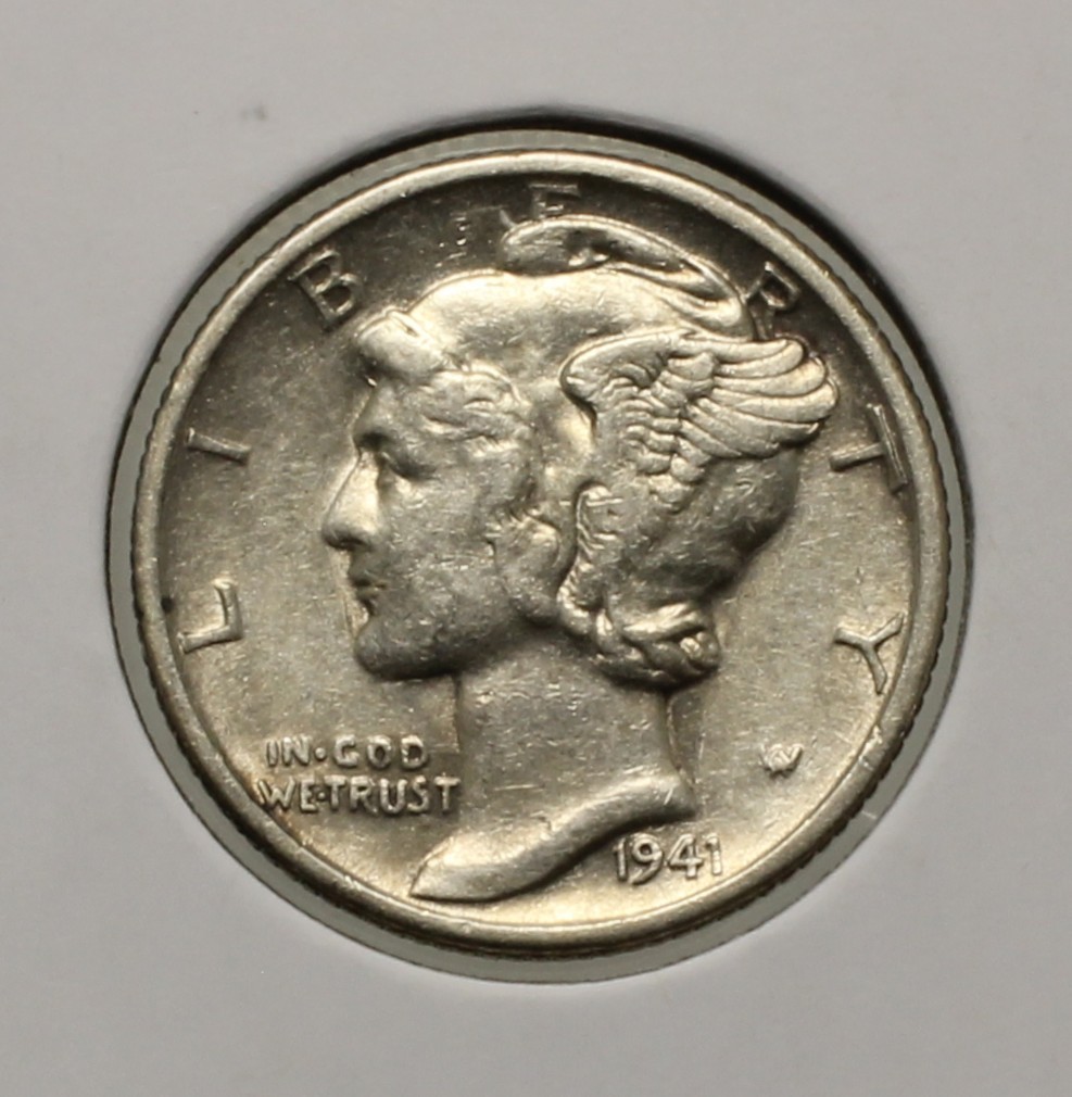 1941-P Mercury Dime