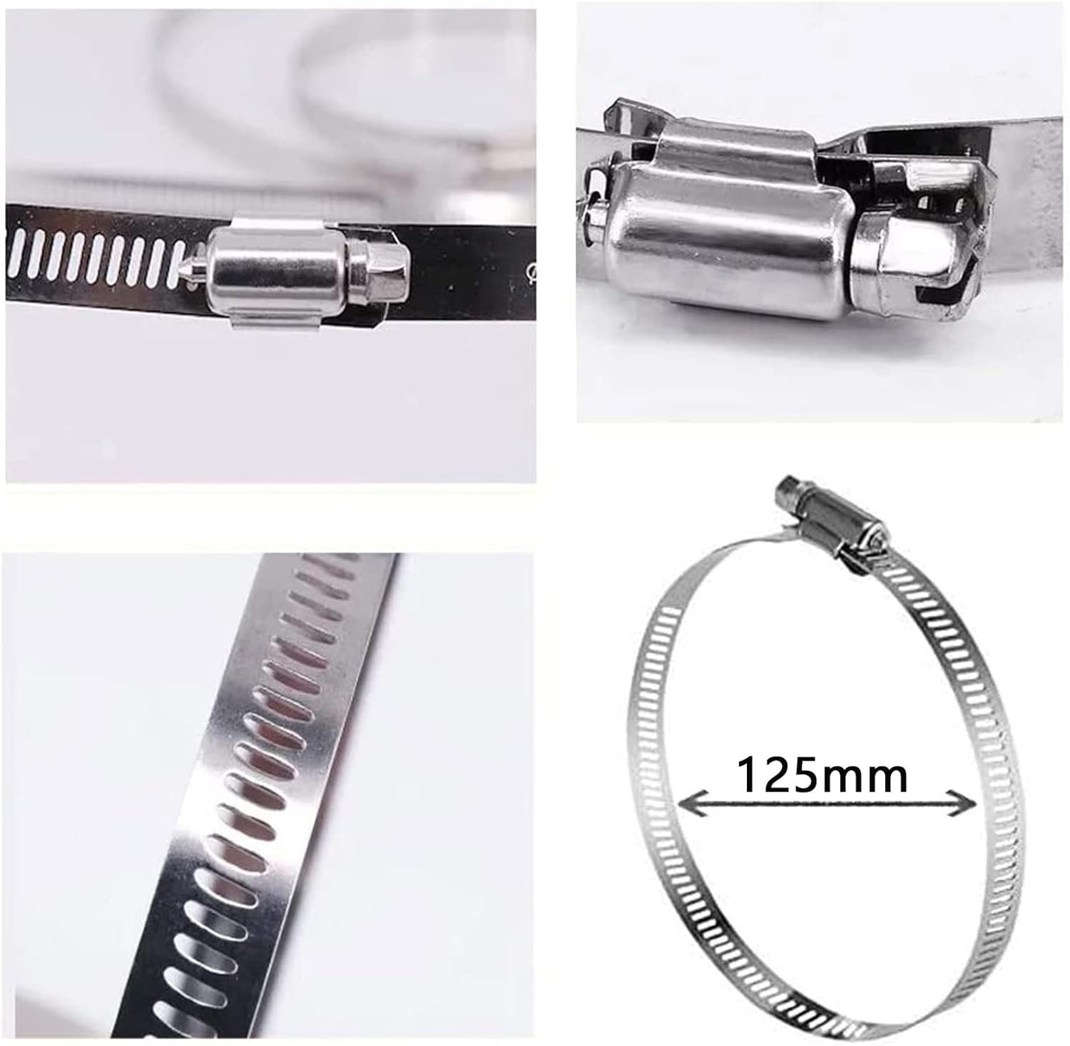 Universal Vertical Pole Mount for Security Camera, Stainless Steel Mounting C...