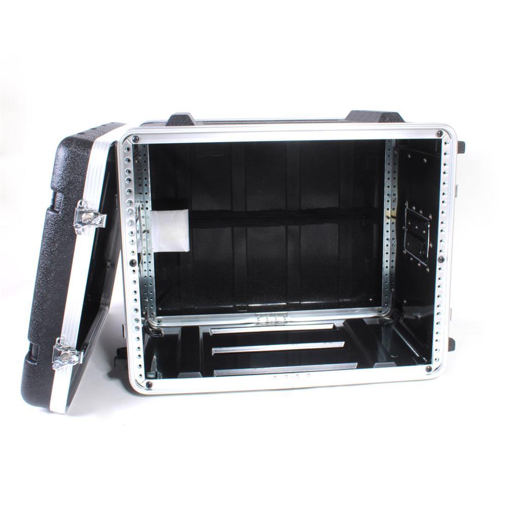 8U 19" Equipment Rack Mount Flight Storage Case Concert 8RU 16" depth PA DJ NEW