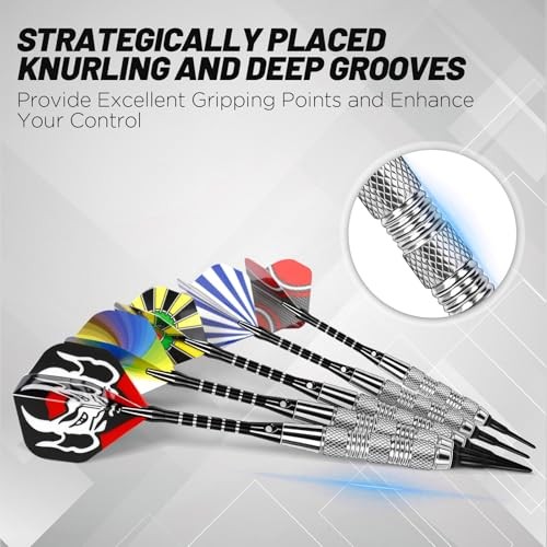 Darts Plastic Tip - 15 Pack Soft Tip Darts Set for Electronic Dartboard - 18