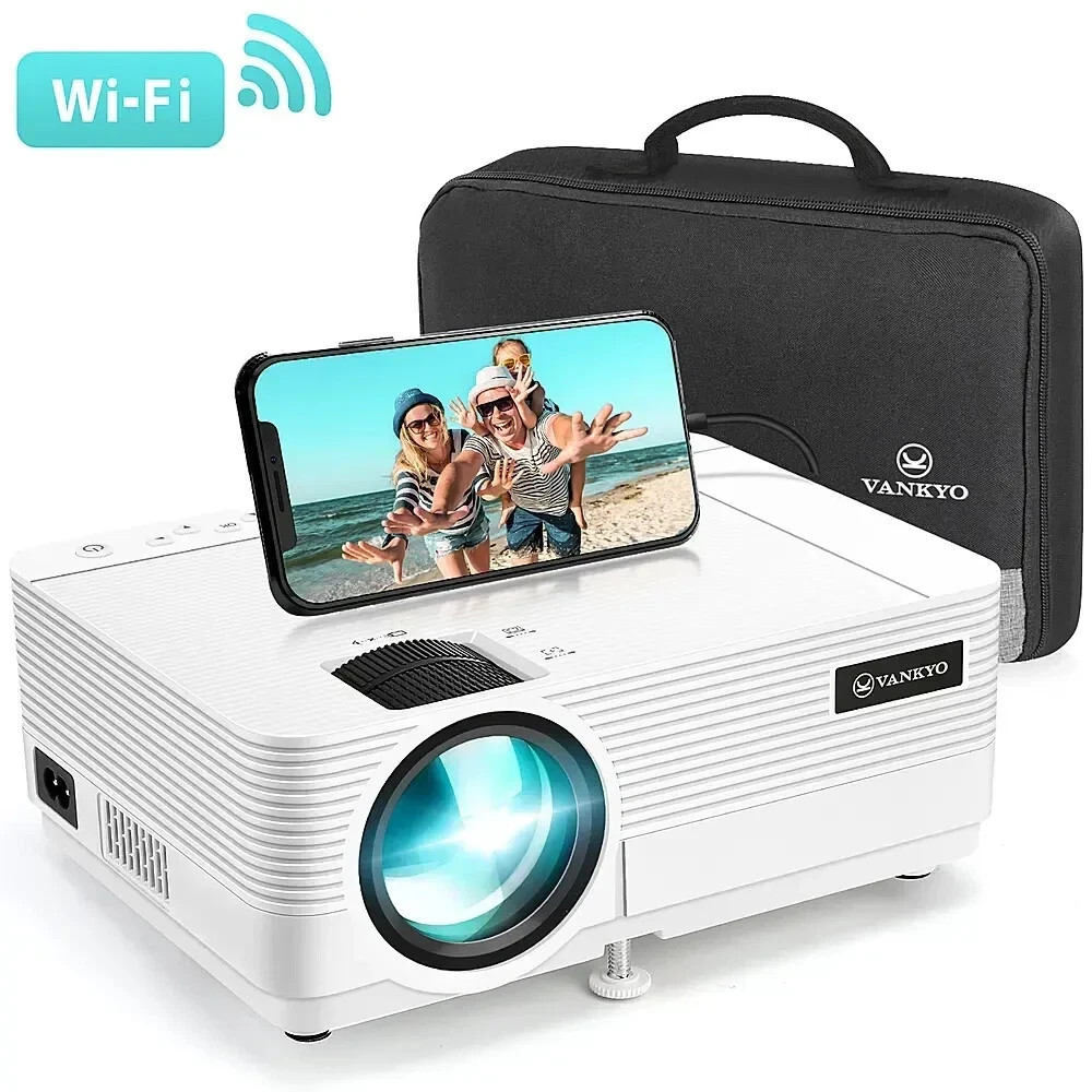 Vankyo Leisure 470W 720P Portable Projector with Wireless Connectivity: Adjustab