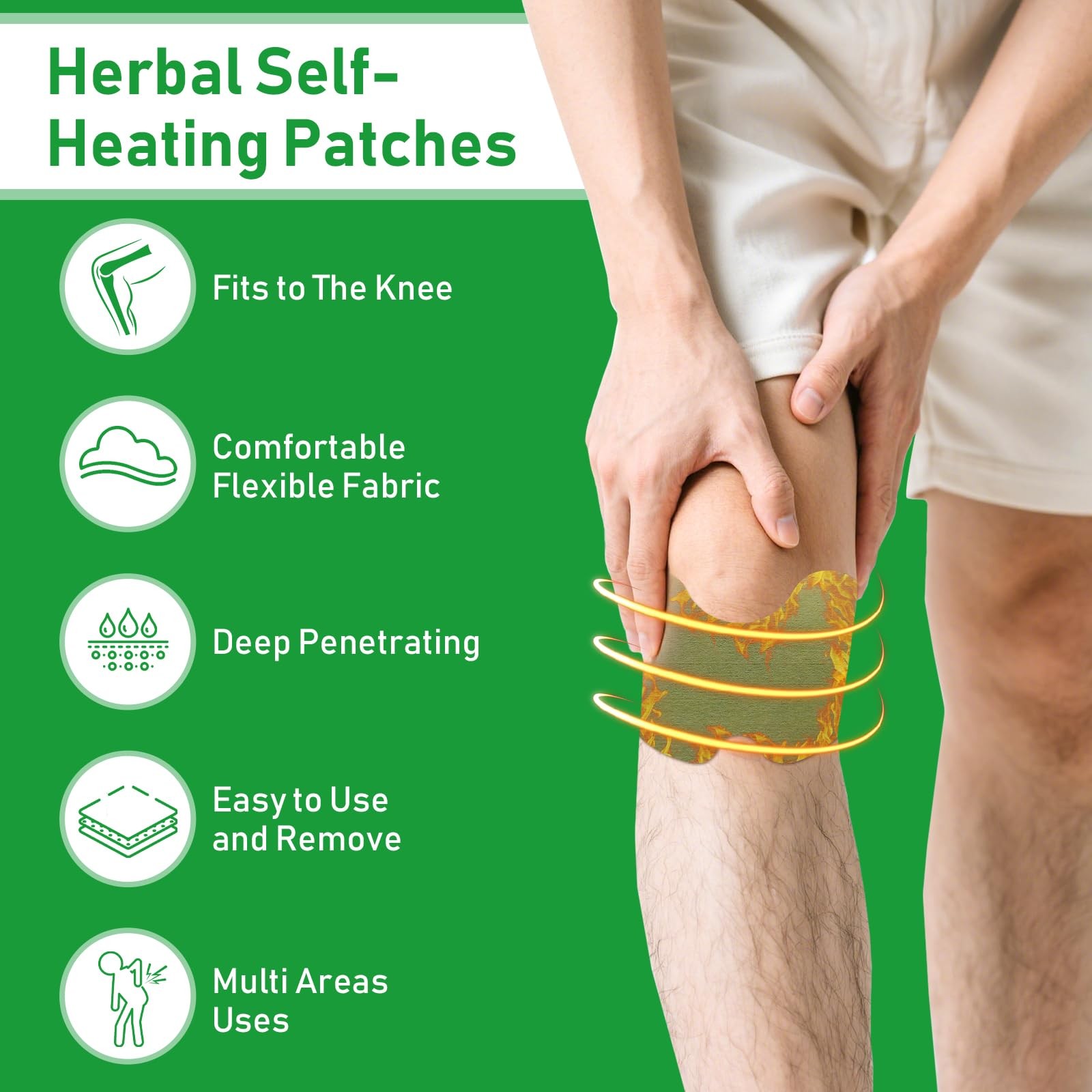 14 Pcs Knee Patches Natural Knee Patch For Bone On Bone For Back Neck Shoulder W