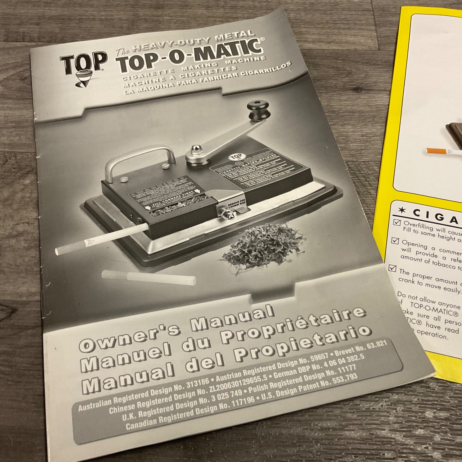 Top-O-Matic Cigarette Making Machine Republic Tobacco Smoking