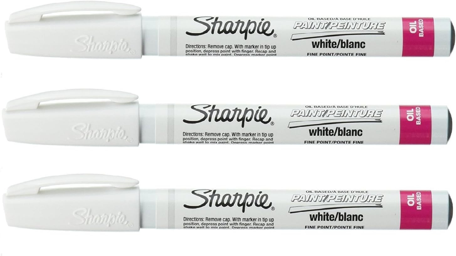 Sharpie Permanent Paint Marker, Fine Point [Set of 3]