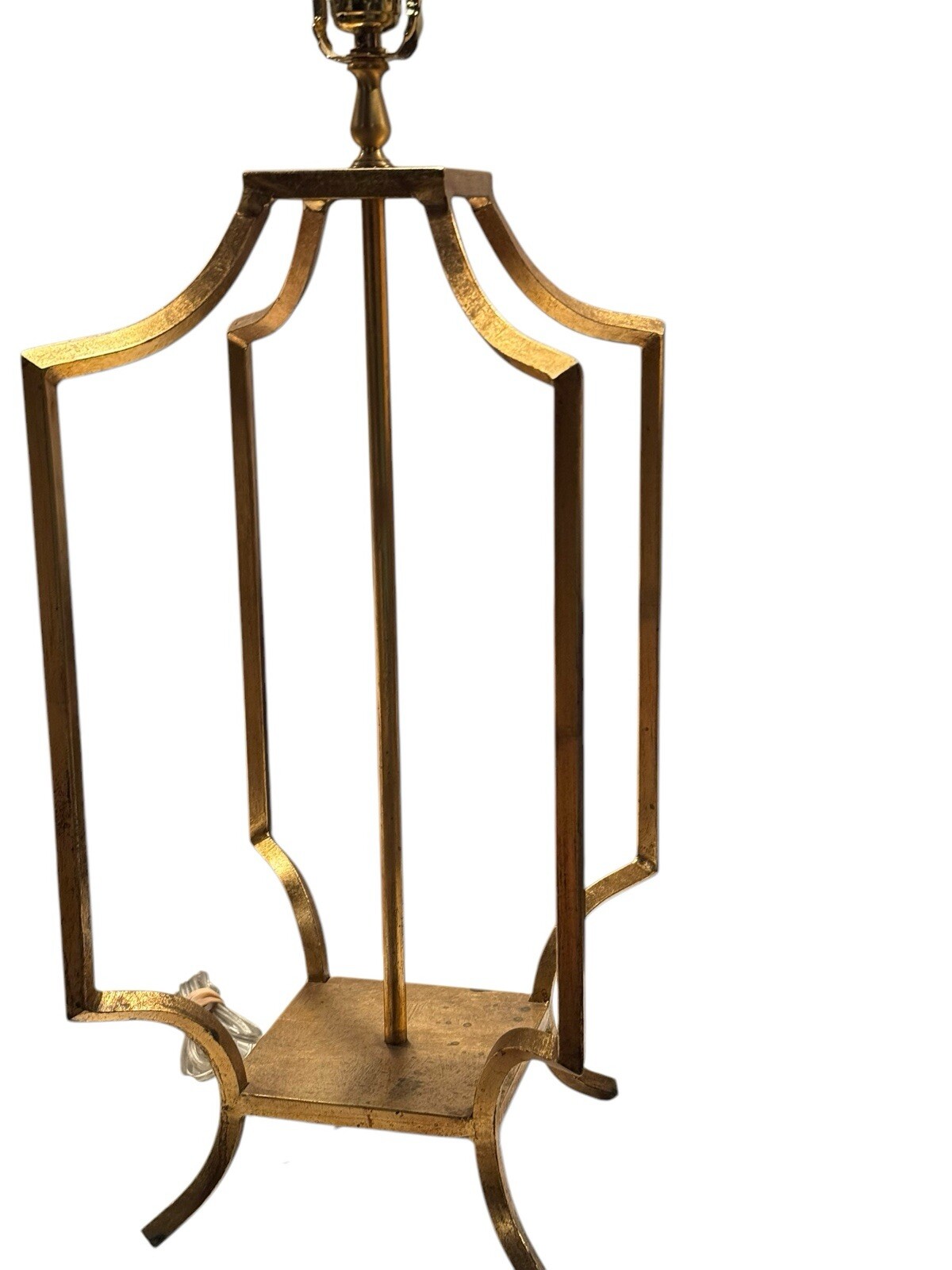Worlds Away Wyndham Gold Leaf Iron Lamp