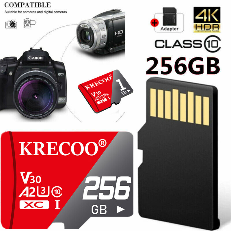 Micro SD Memory Card 256GB 1TB C10 Flash 4K TF Card Phone Car Camera Wholesale