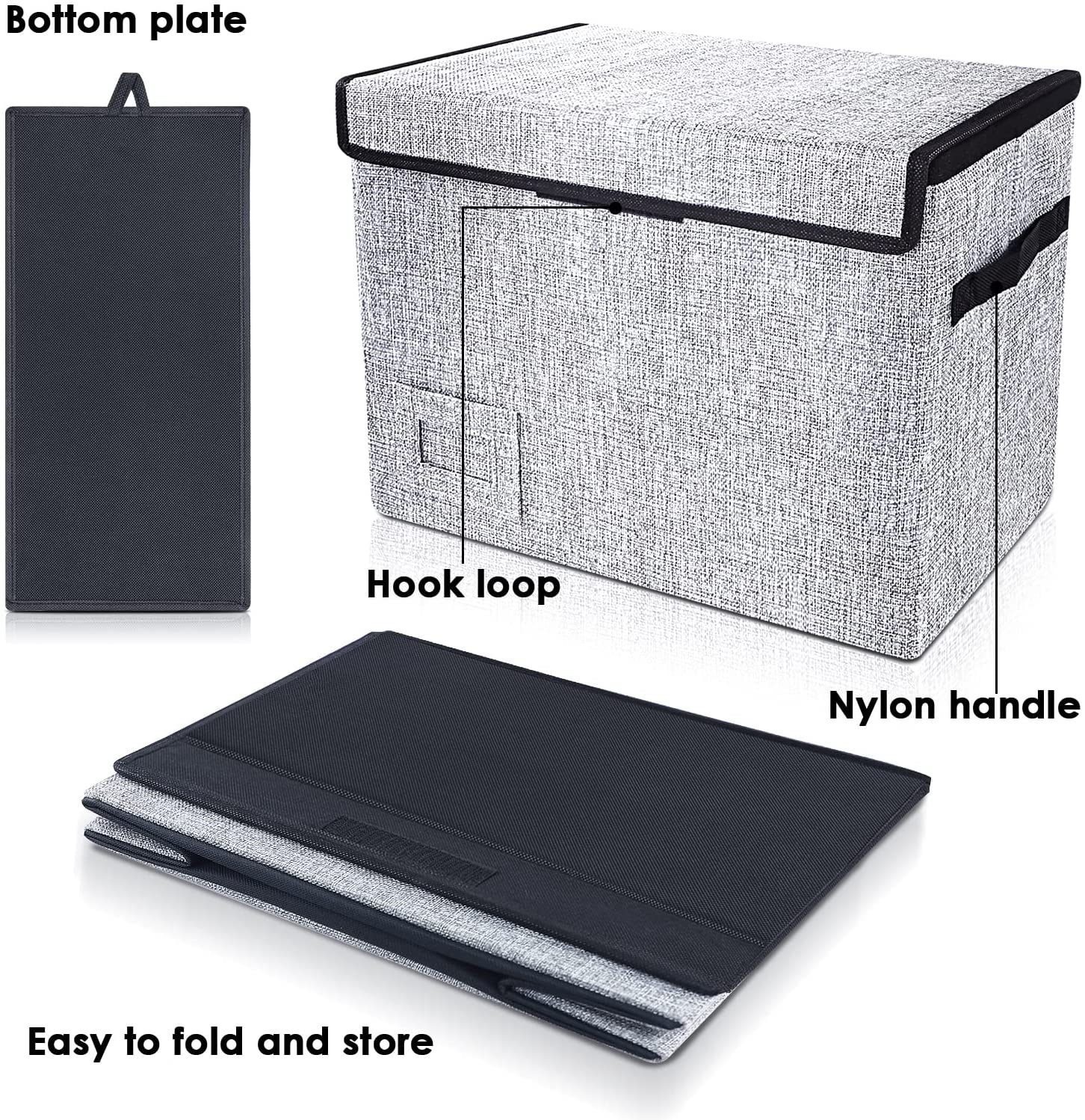 Leffis 2 Pack Comic Book Storage, Comic Book Box 15.5" X 7.5" X 11.3", Moldproof