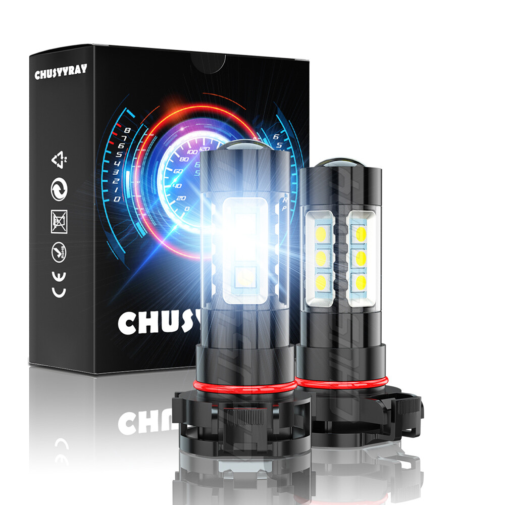 2504 Fog Light Bulb PSX24W 60W White DRL Fit Chrysler Subaru Jeep Dodge