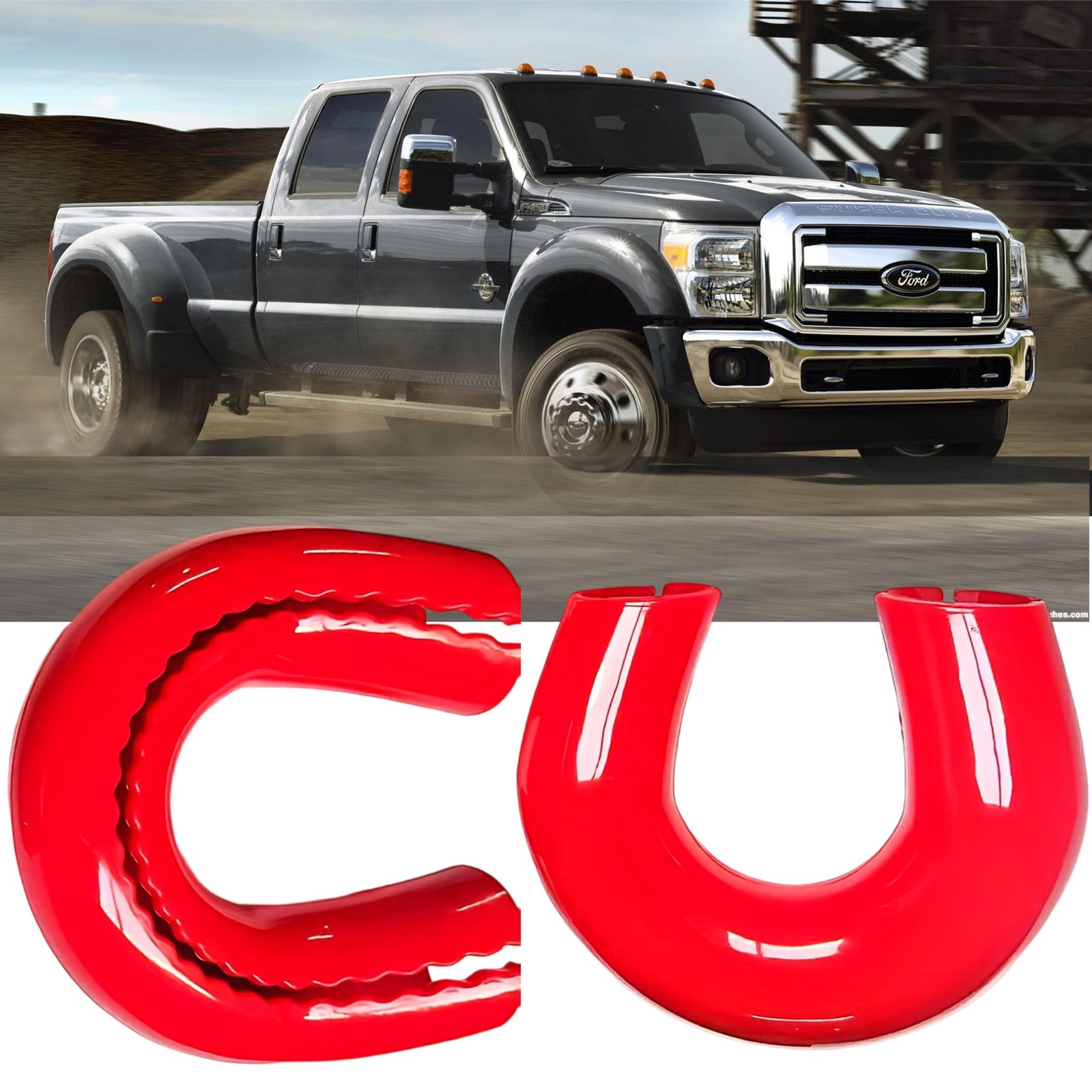 Tow Hook Covers for Ford F250 F350 F450 Super Duty 2017-2025, Tow H... Fast Ship