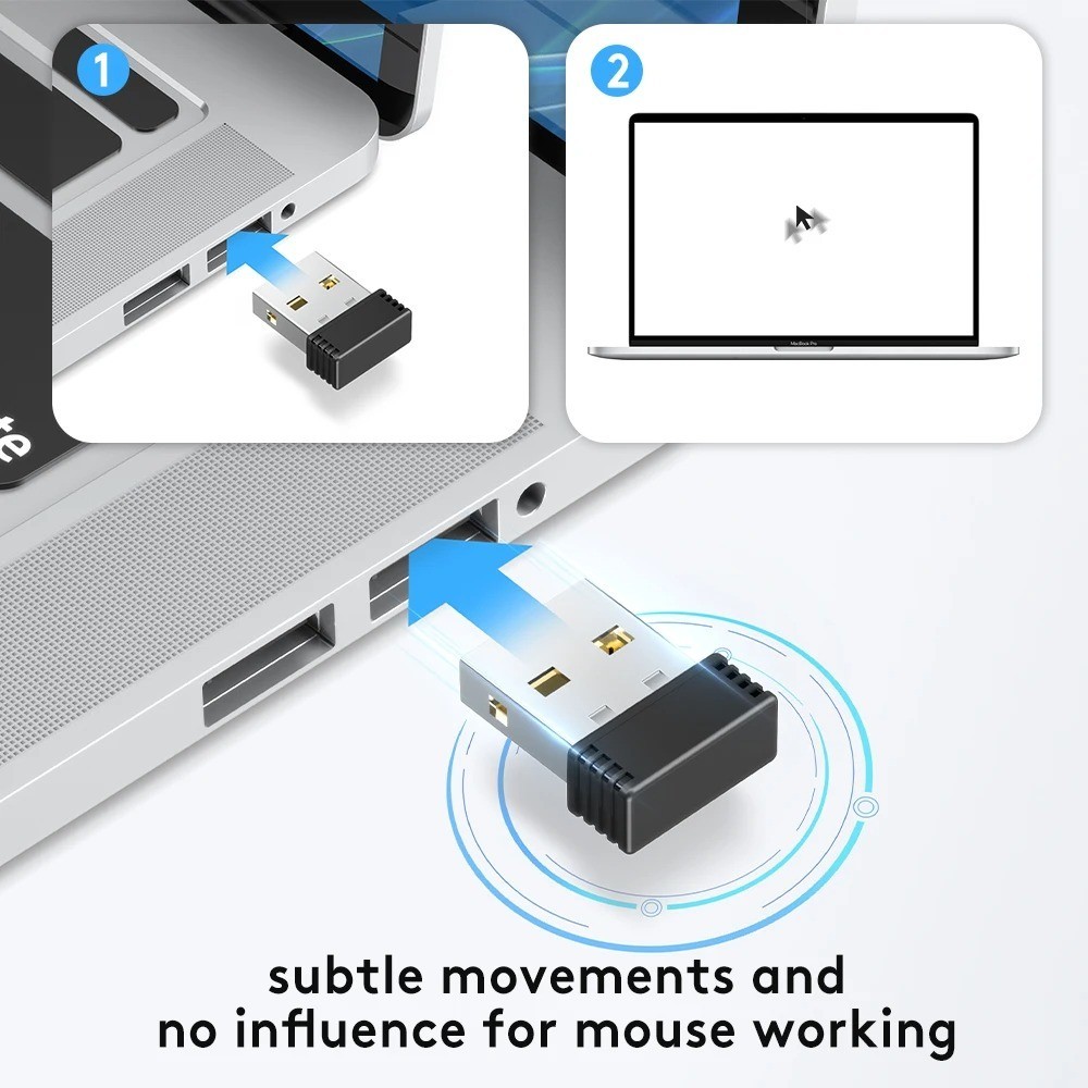 Mouse Jiggler Undetectable Mouse Mover Device USB Port Adapter Mouse Wiggler