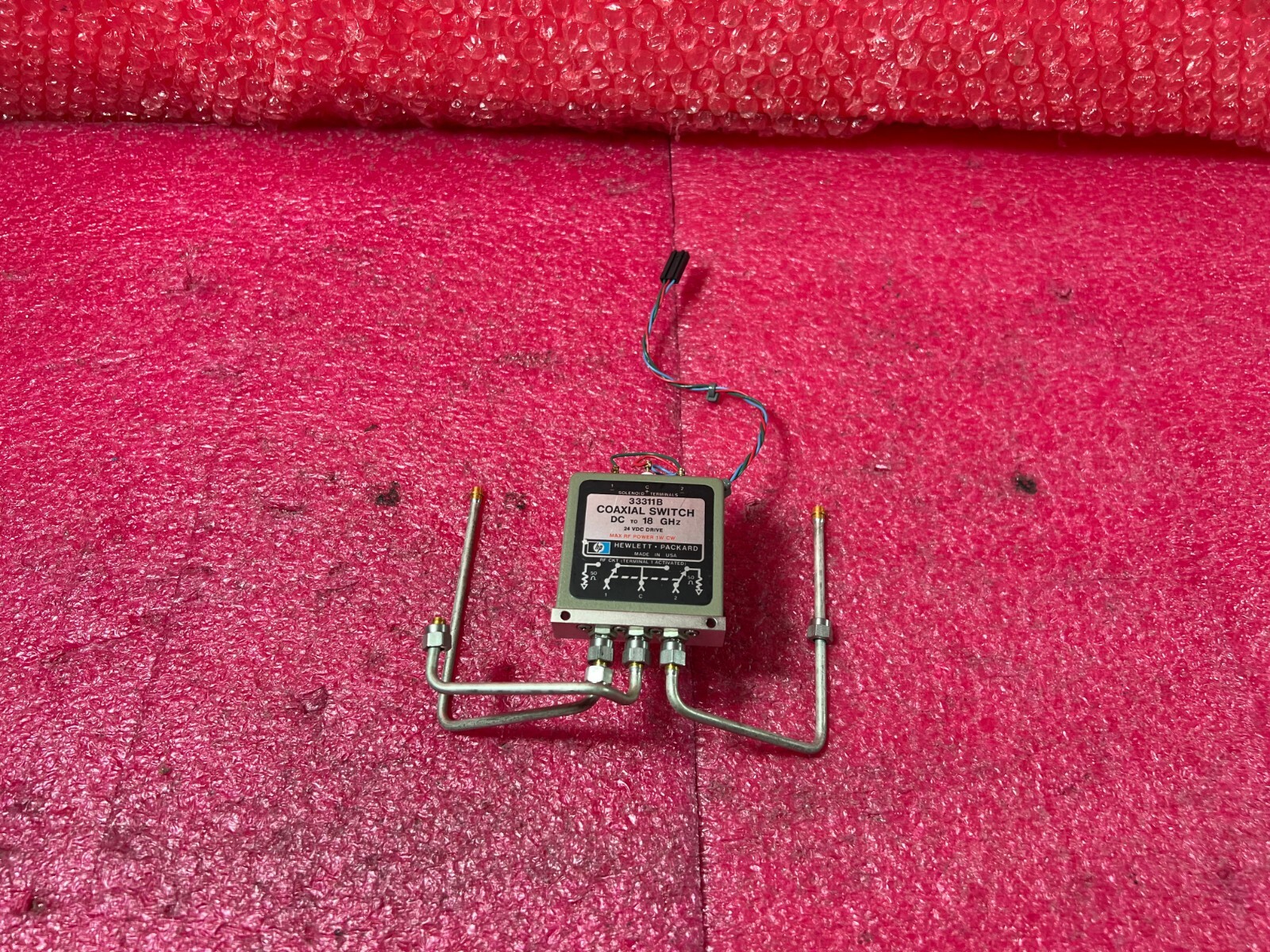 HP / Agilent 85047A 300kHz To 6GHz S-Parameter Test Set 33311B COAXIAL SWITCH