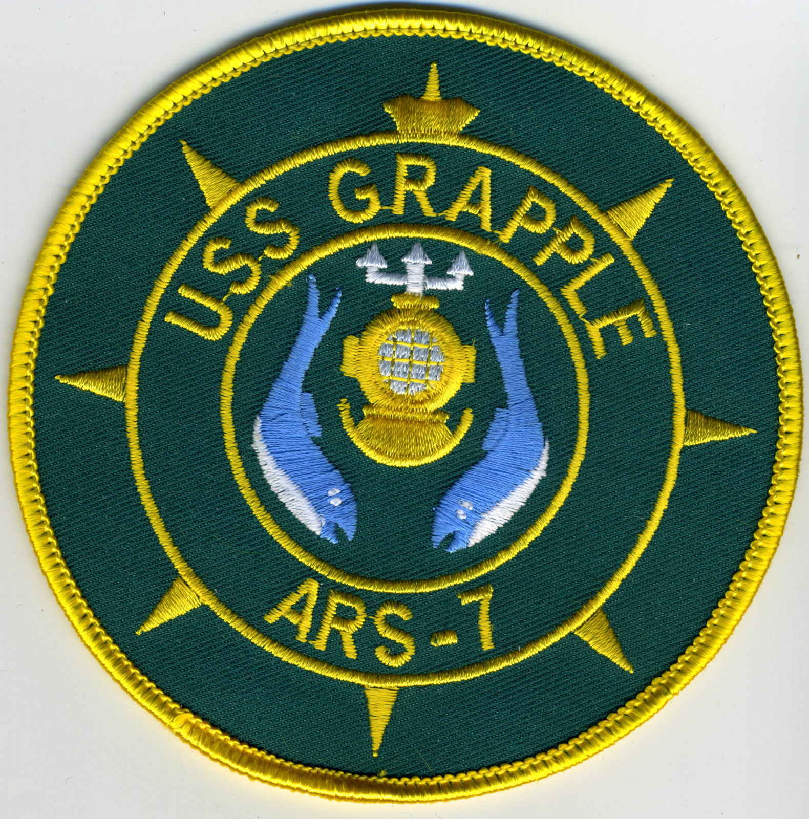 USS Grapple ARS-7 - 4 inch EonT BC Patch Cat No C6473