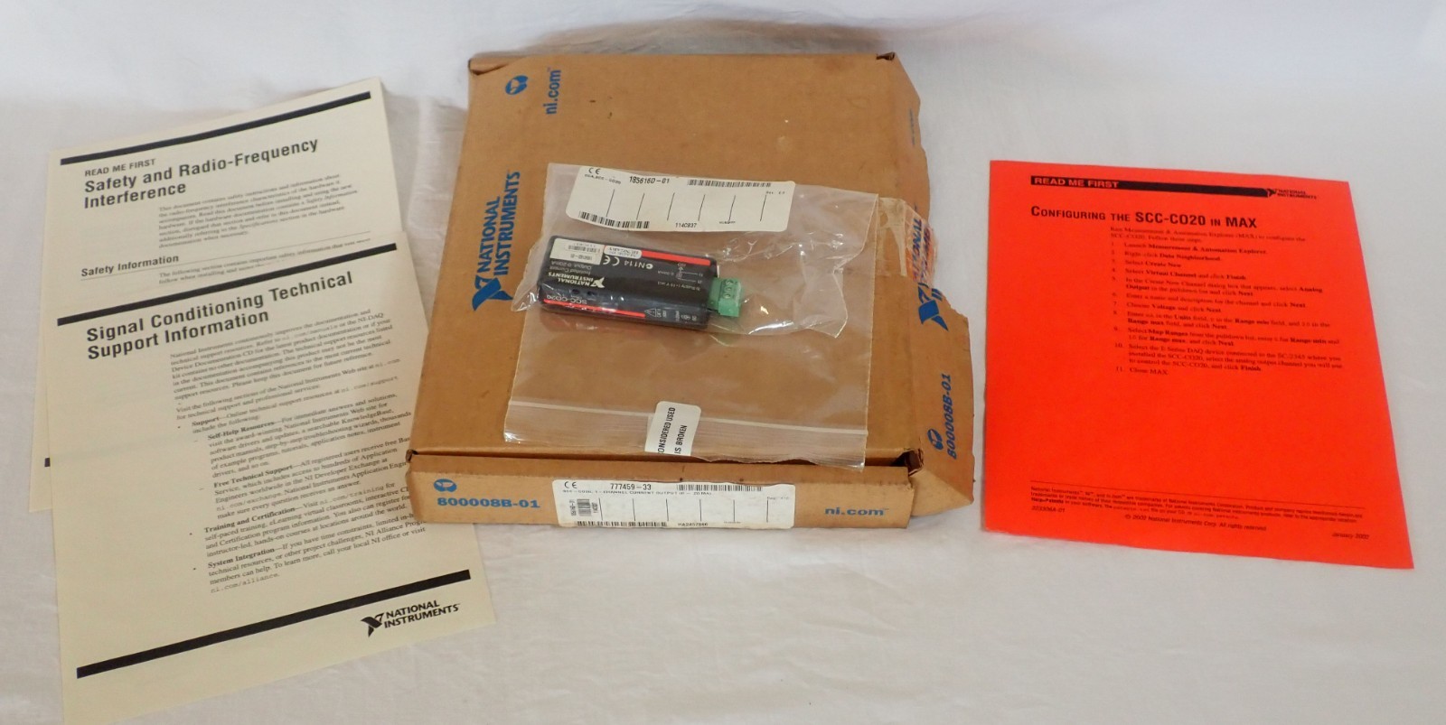 SEALED NI SCC-C020 185616D-01 2-CH ISOLATED CURRENT OUTPUT MODULE