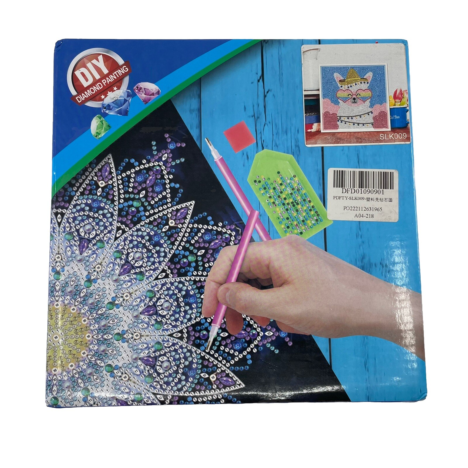 Diamond Painting Kit for Kids 5D DIY Llama Wall Art Framed Picture Craft Kit