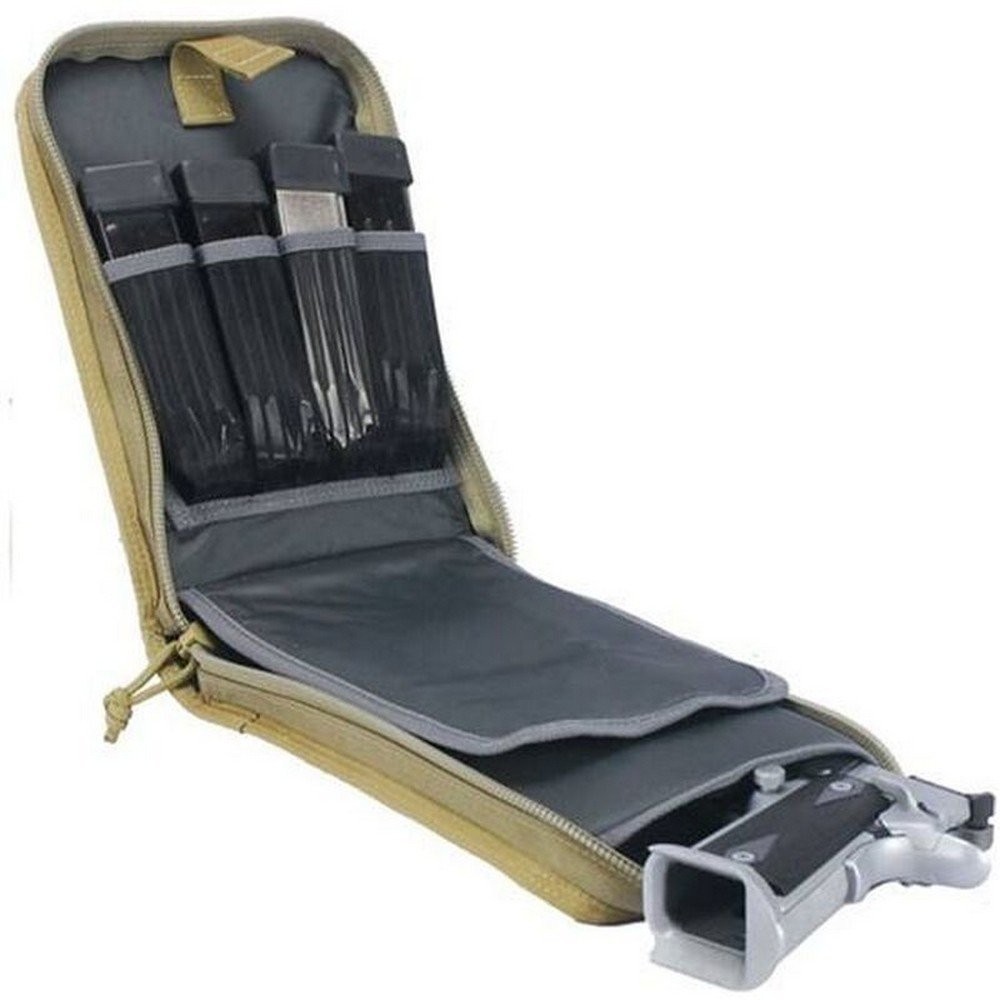 Goutdoors Products Tan Nylon Pistol Case for Tactical Range - GPS-T1175PCT