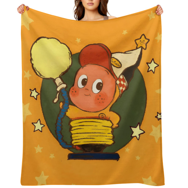 Twinkle Twinkle Large Sublimation Front Print Flannel Throw Blanket P2