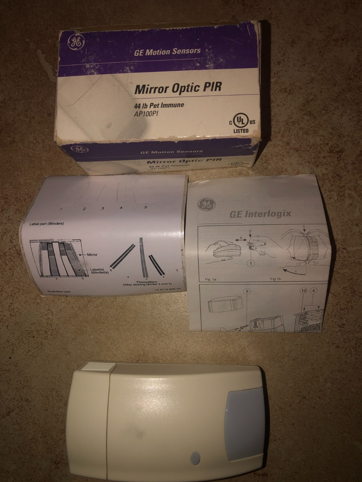 AP100PI General Electric Mirror Optic PIR Motion Sensor for alarm system