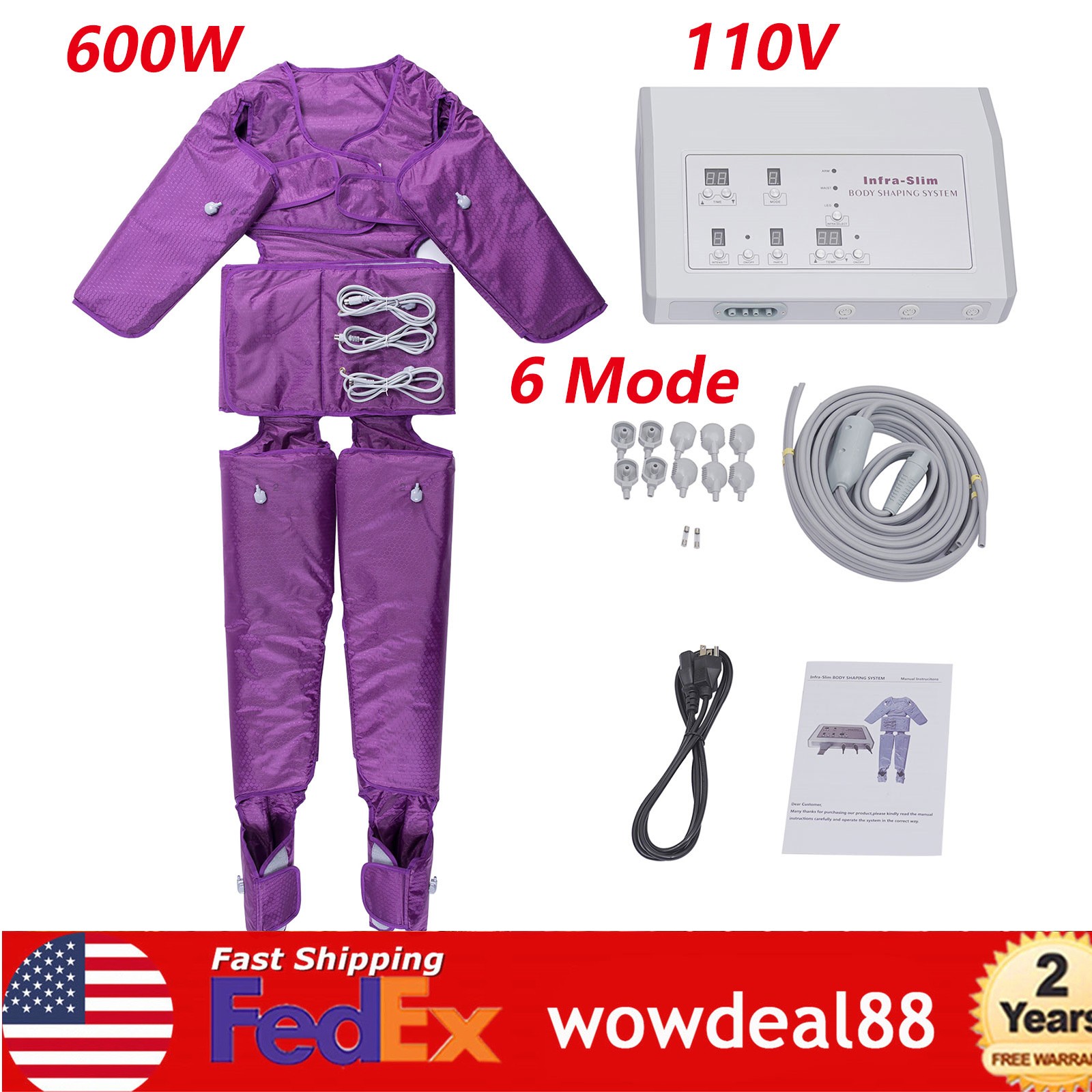400W Air Pressure Pressotherapy SPA Body Contouring Machine Massager Weight Loss