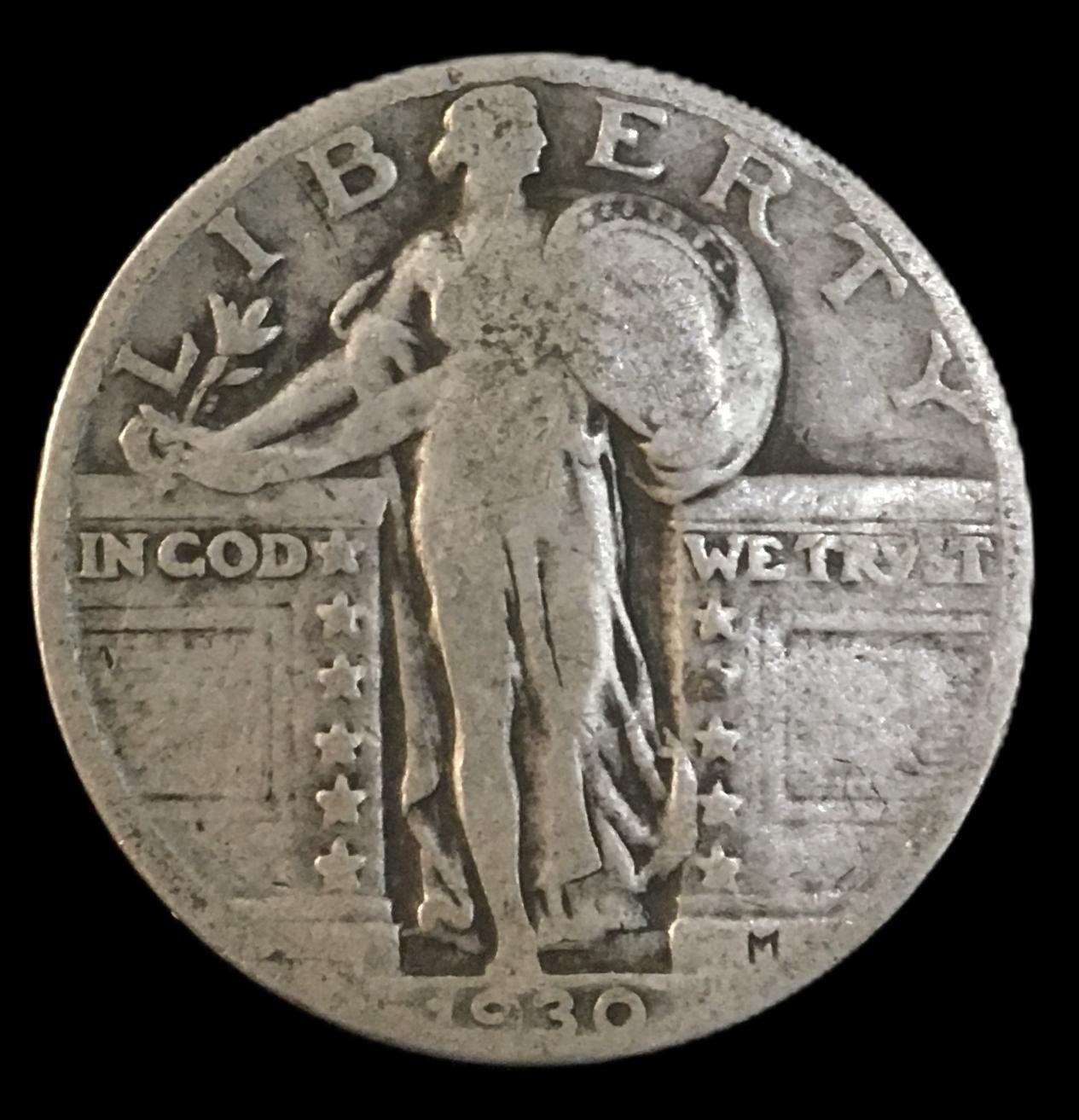1930 Standing Liberty Quarter  25c 90% Silver