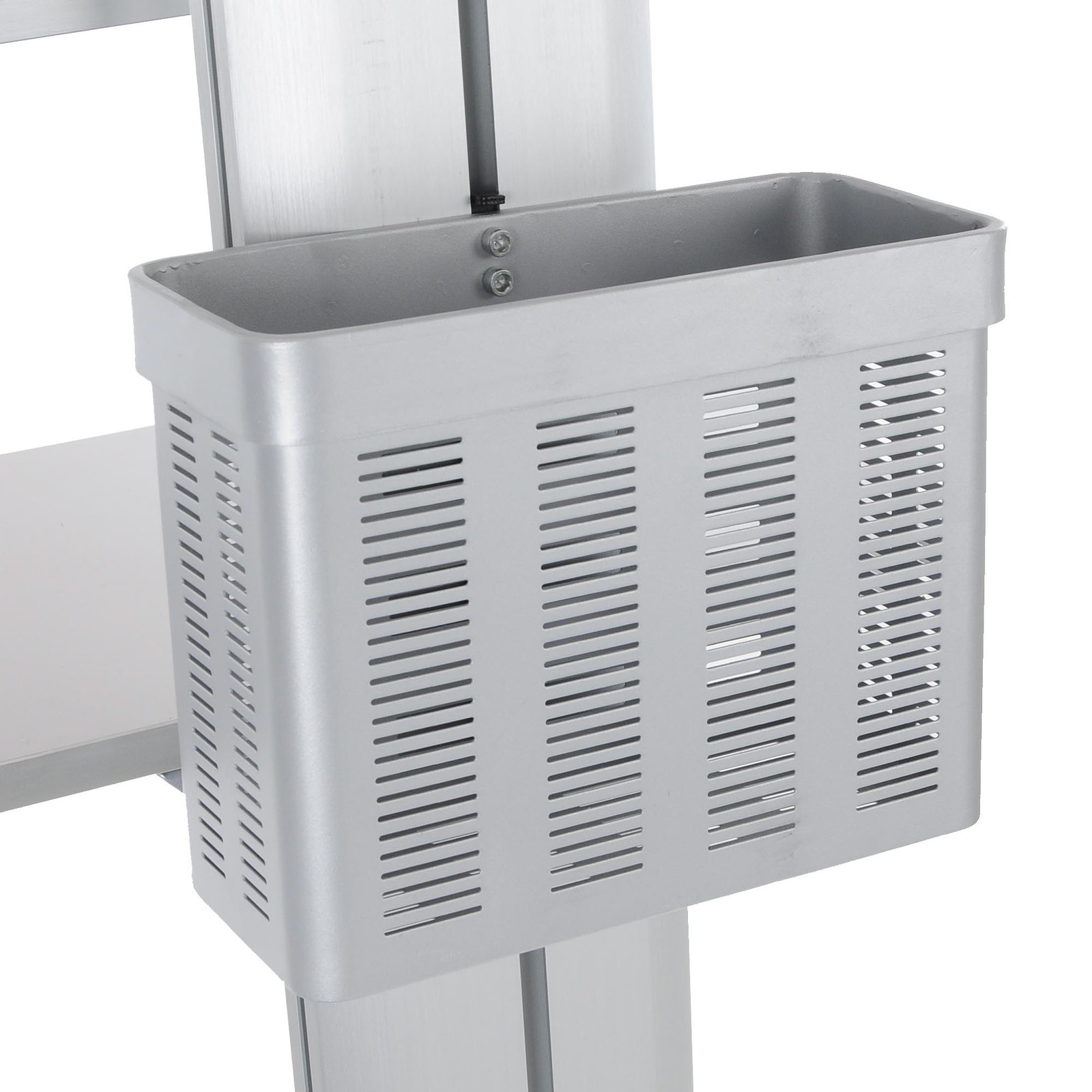 Yescom Storage Basket Organizer Holder for PC Mobile Cart Trolley Cart Silver